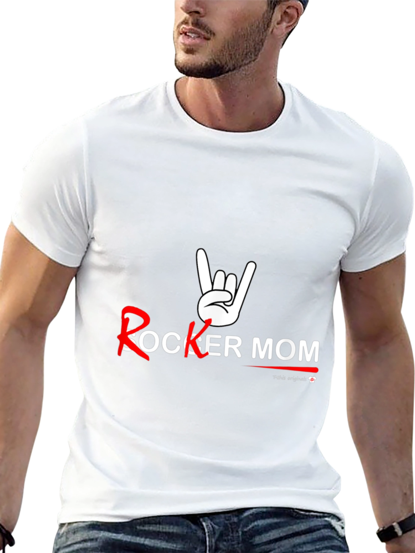 Rocker Mom T-Shirt - Black Graphic Tee