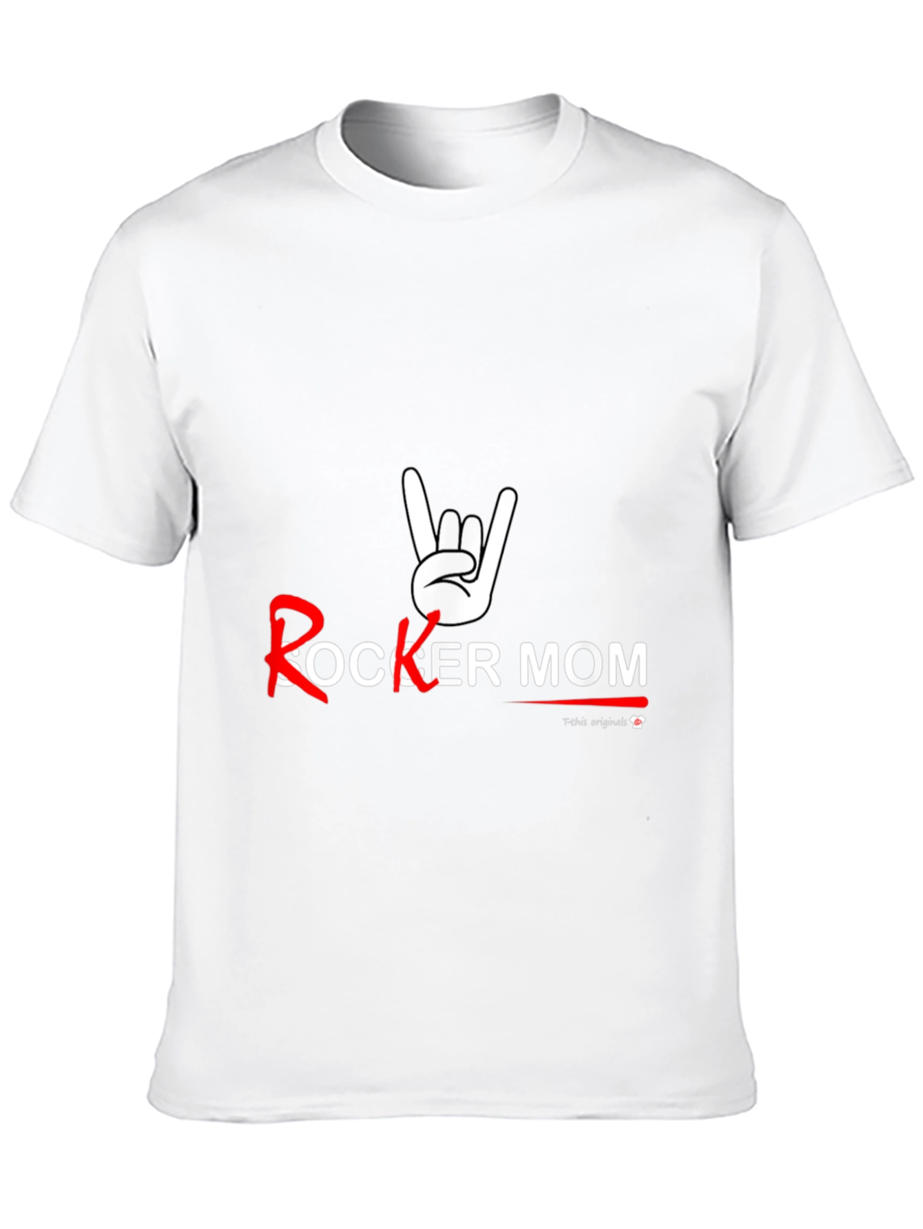 Rocker Mom T-Shirt - Black Graphic Tee