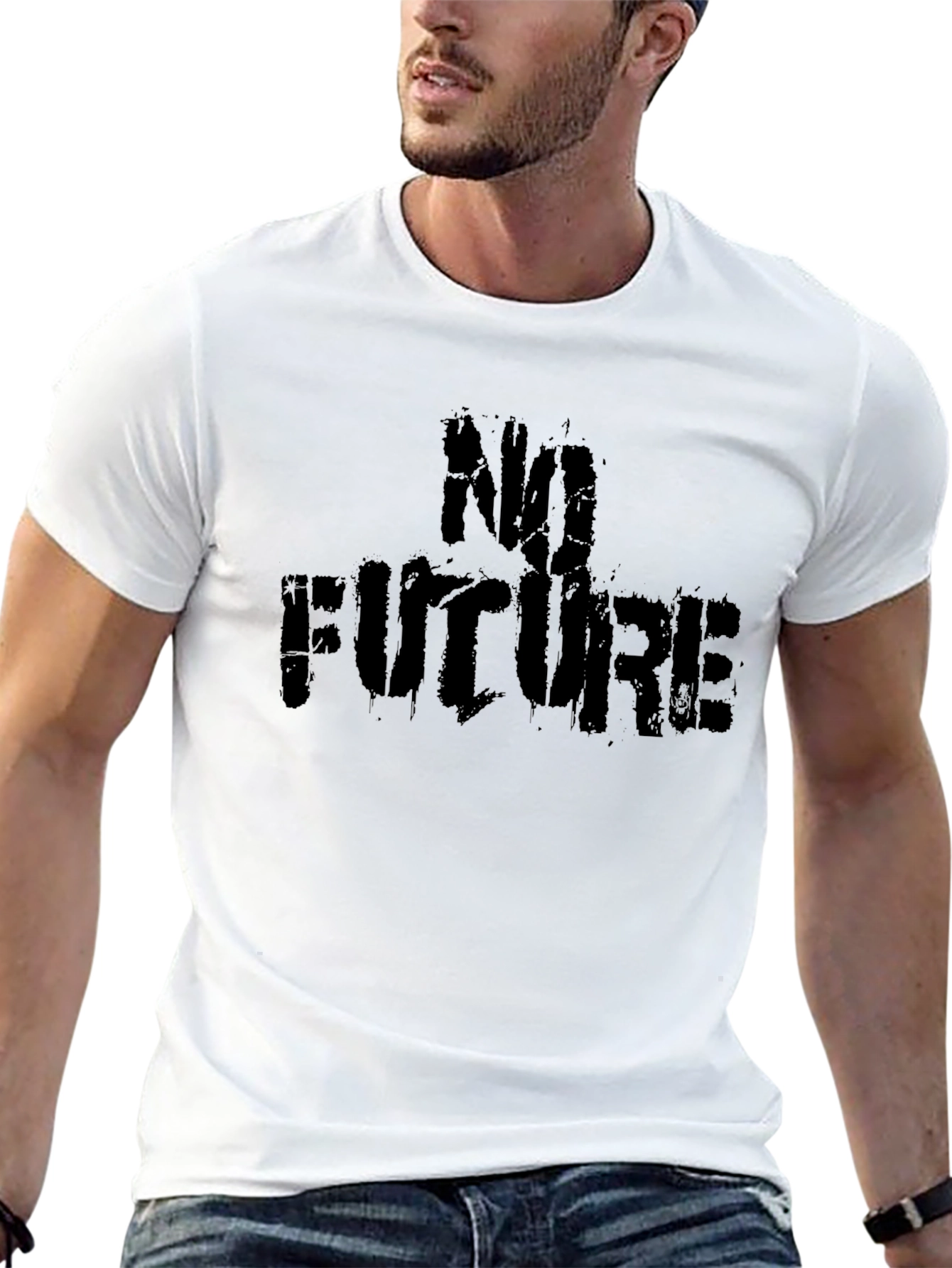 No Future Graphic Tee - Dark Humor T-Shirt