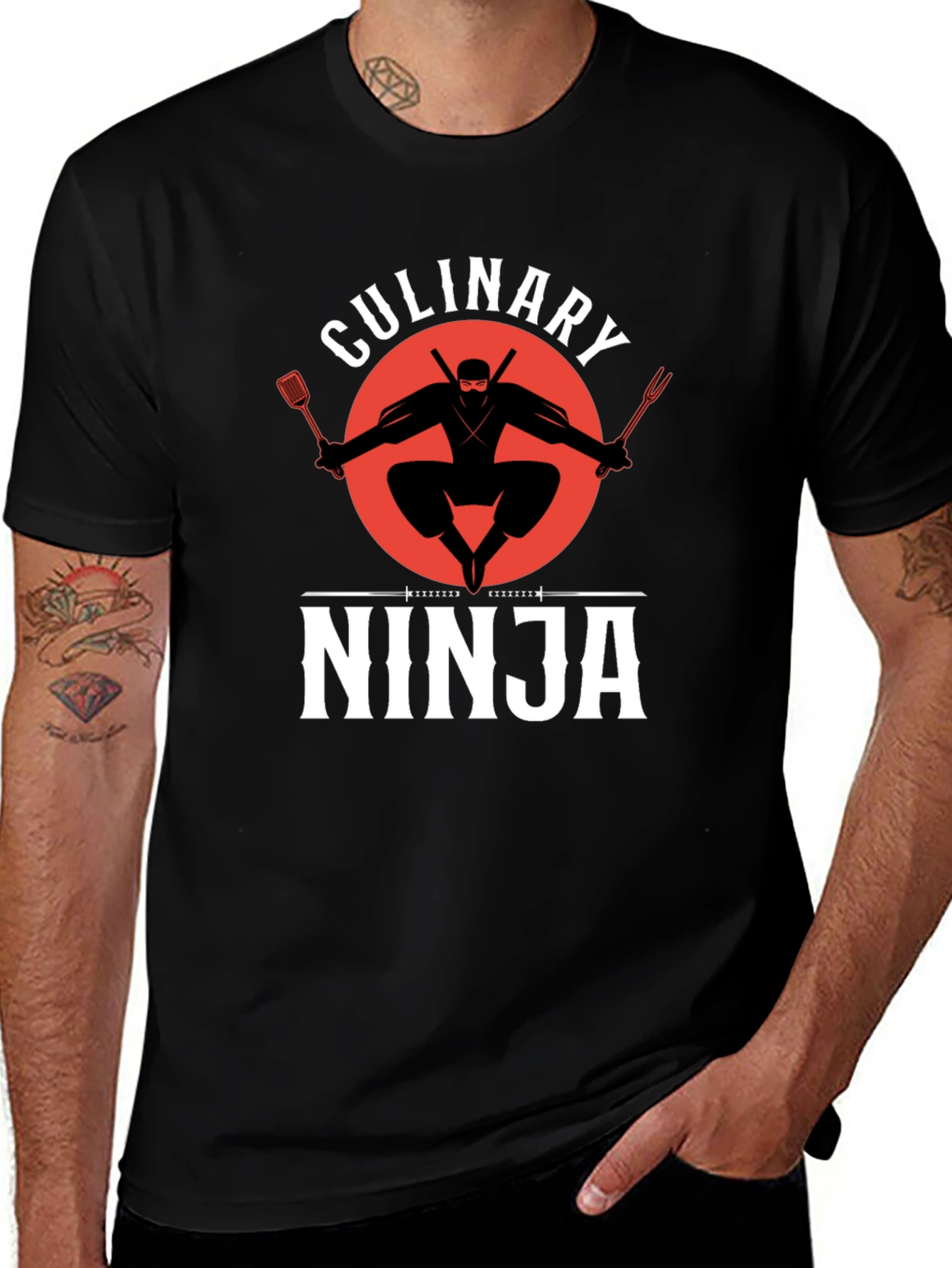 Culinary Ninja T-Shirt - Black Graphic Tee