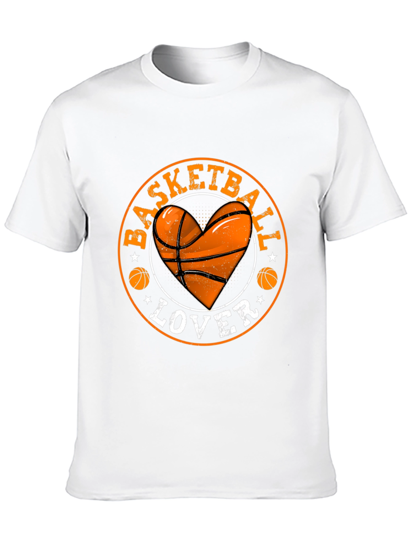 Basketball Lover Heart Graphic T-Shirt