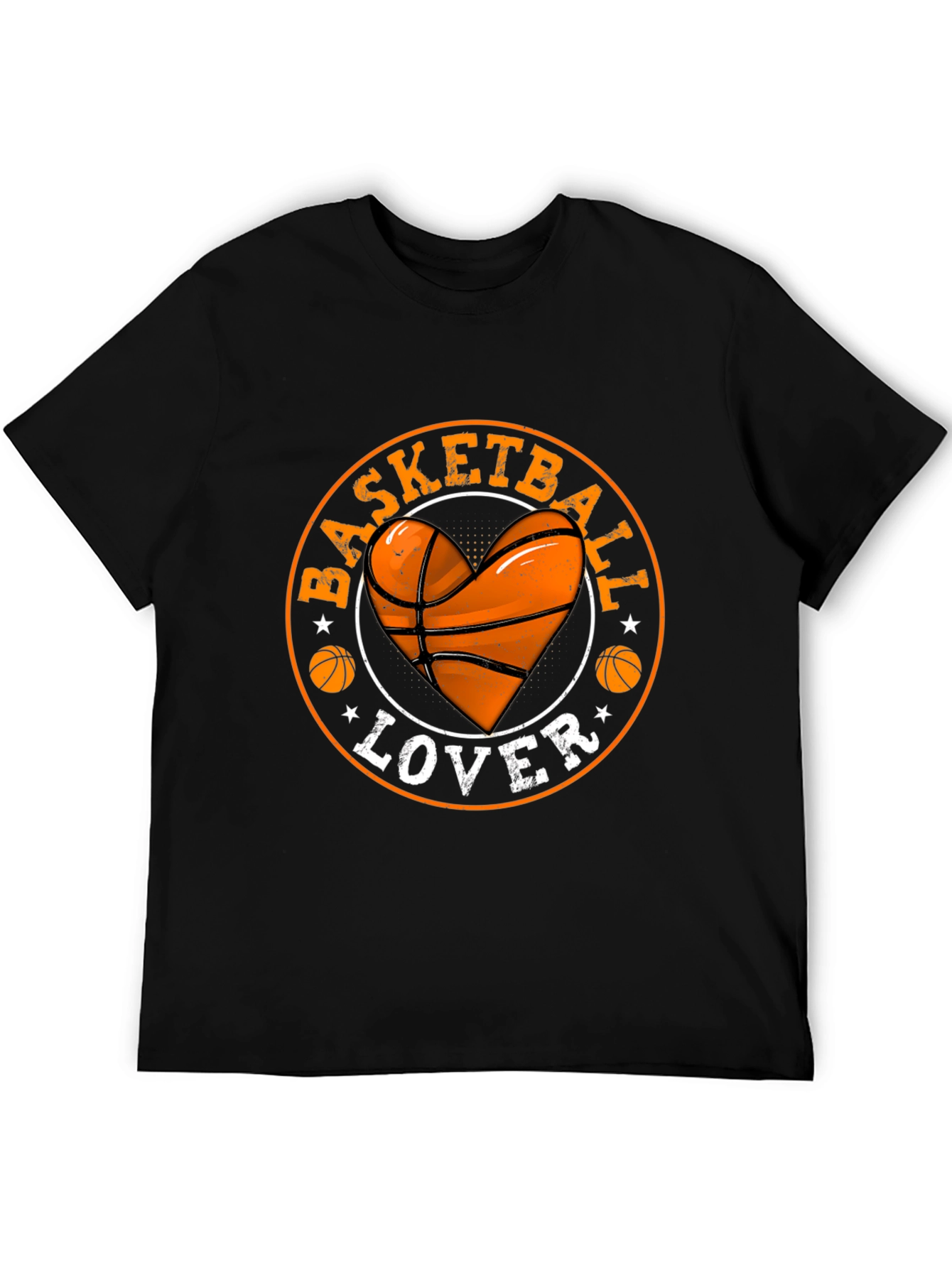 Basketball Lover Heart Graphic T-Shirt