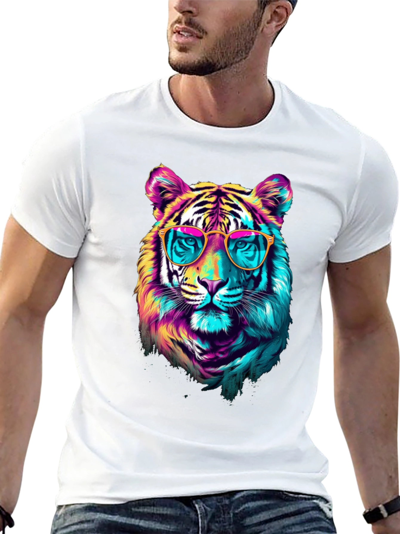 Cool Cat Tee - Tiger with Sunglasses