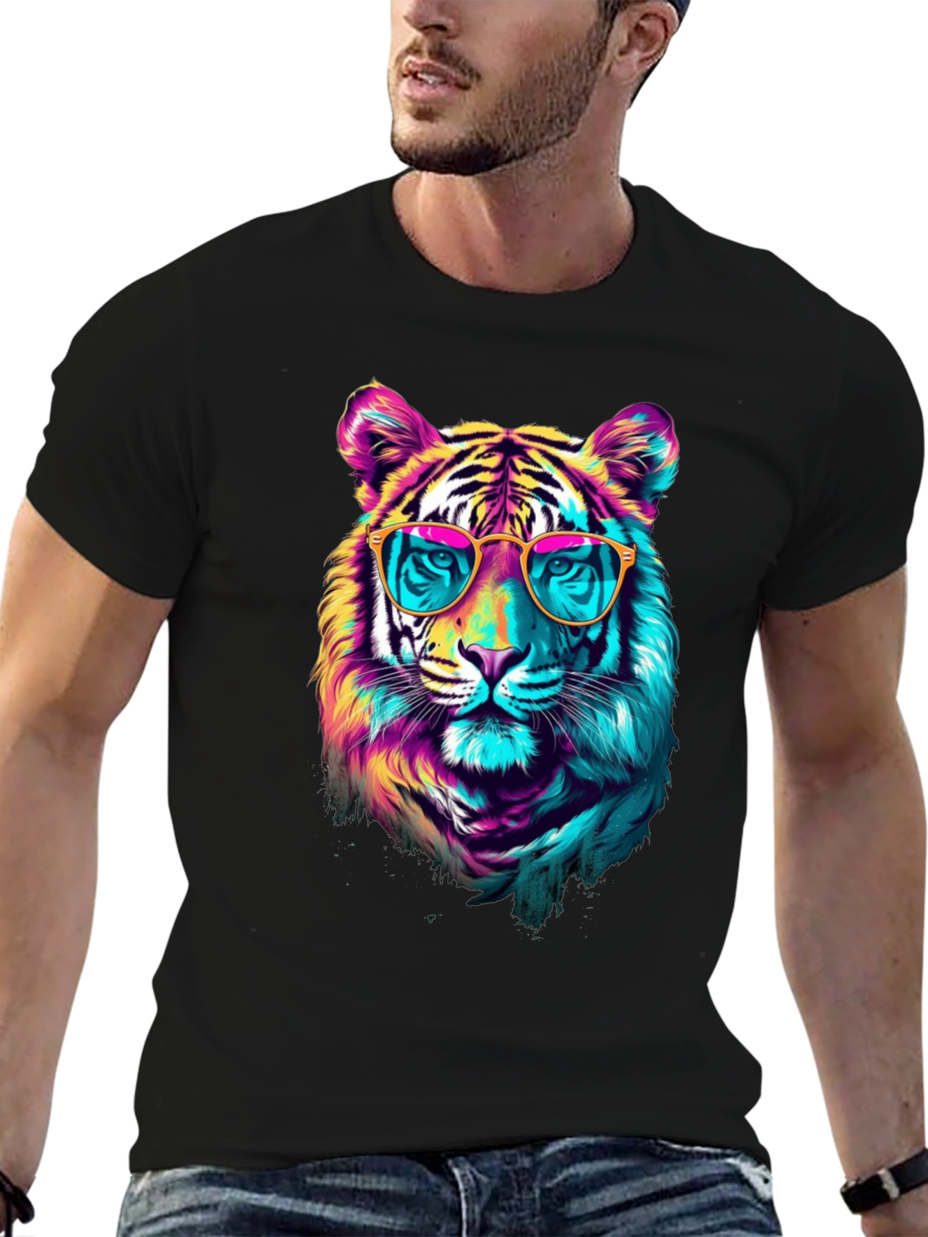 Cool Cat Tee - Tiger with Sunglasses