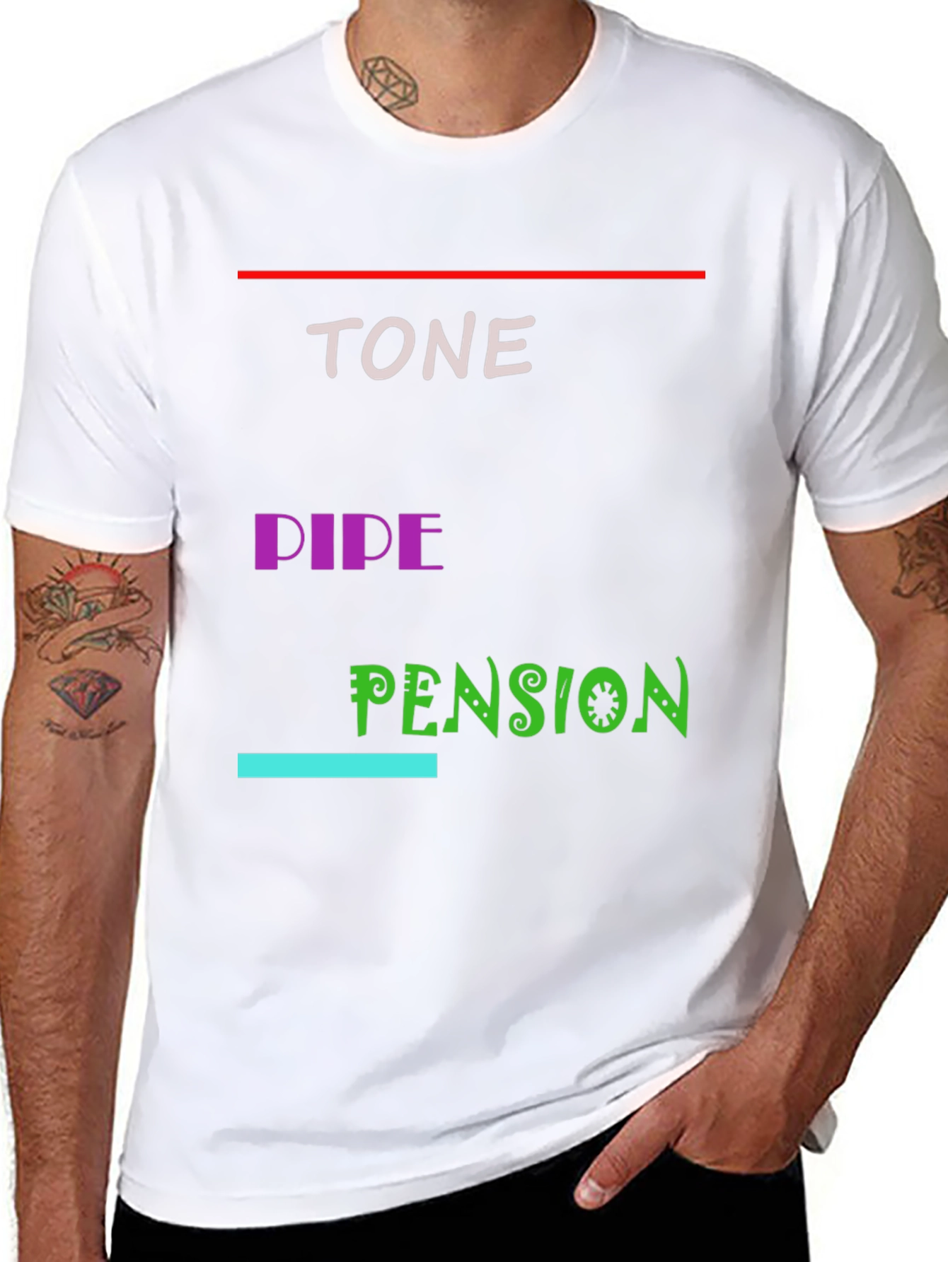 Tone Pipe Pension Black T-Shirt