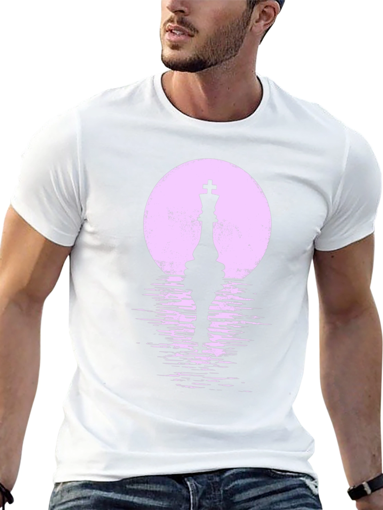 Chess King Silhouette T-Shirt - Stylish Graphic Tee