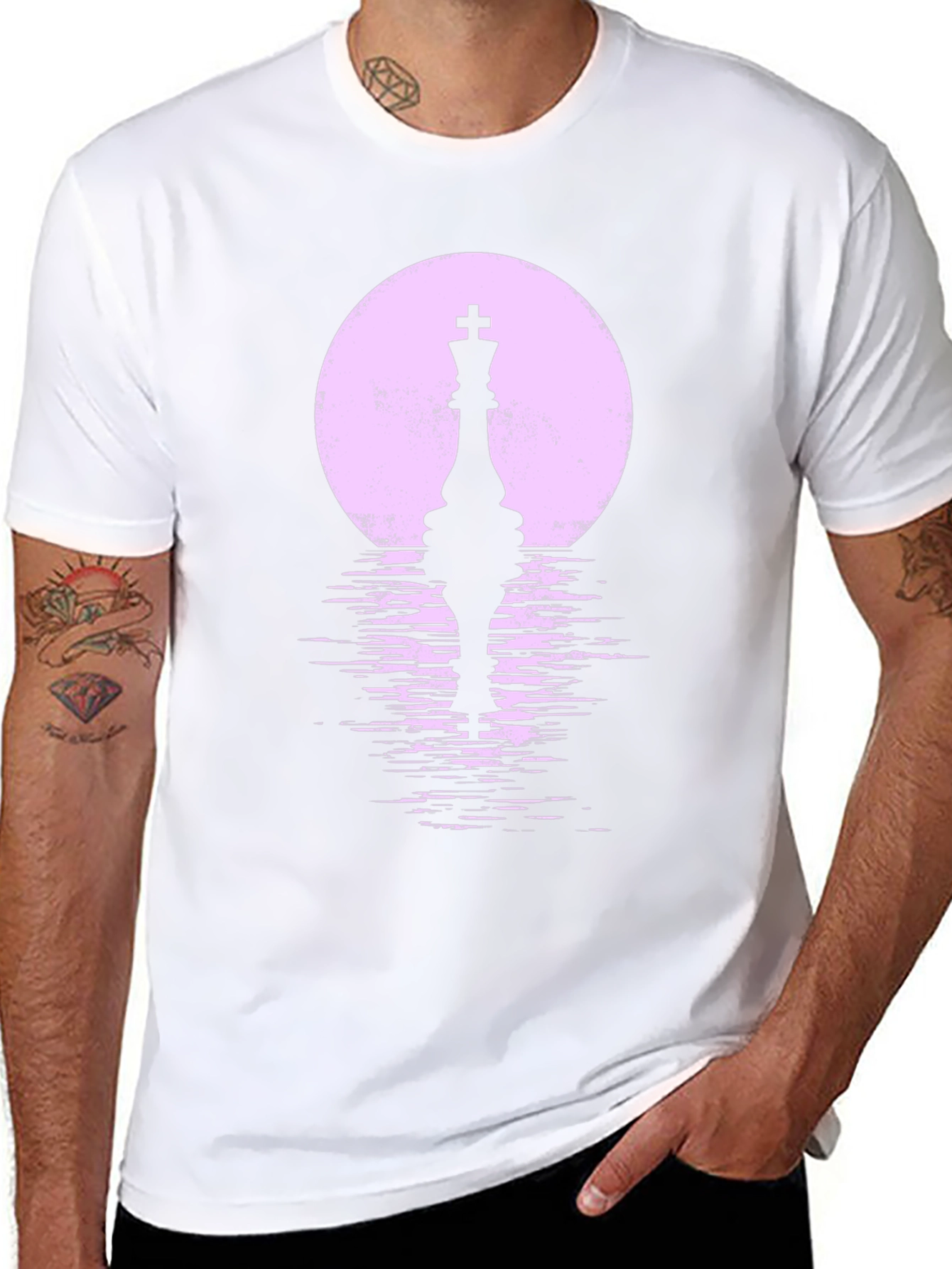 Chess King Silhouette T-Shirt - Stylish Graphic Tee