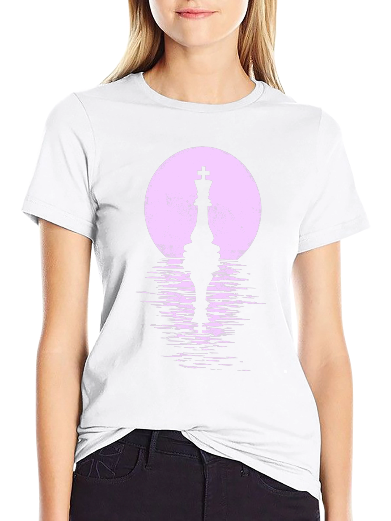 Chess King Silhouette T-Shirt - Stylish Graphic Tee