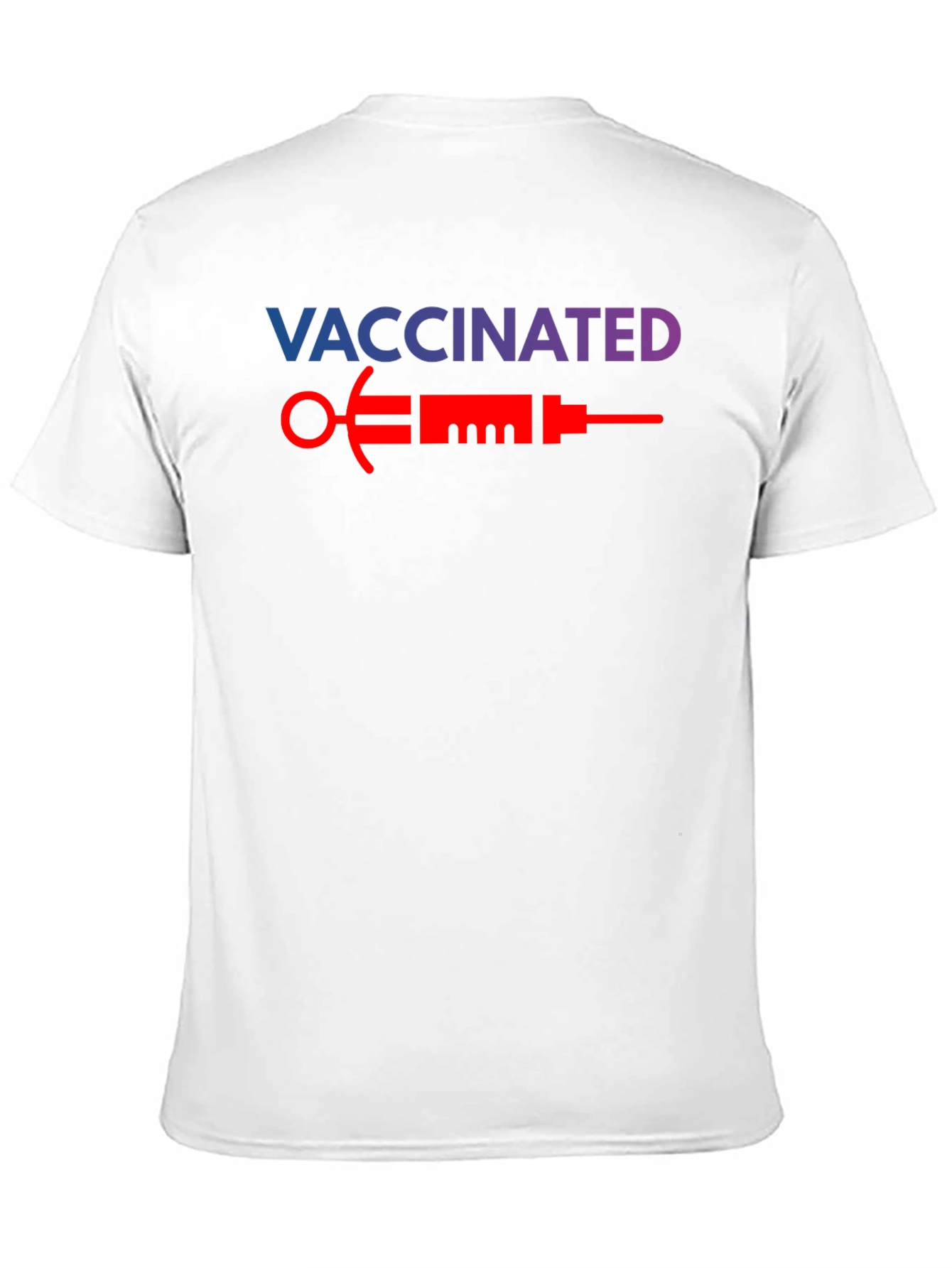 Vaccinated T-Shirt - Bold Syringe Design
