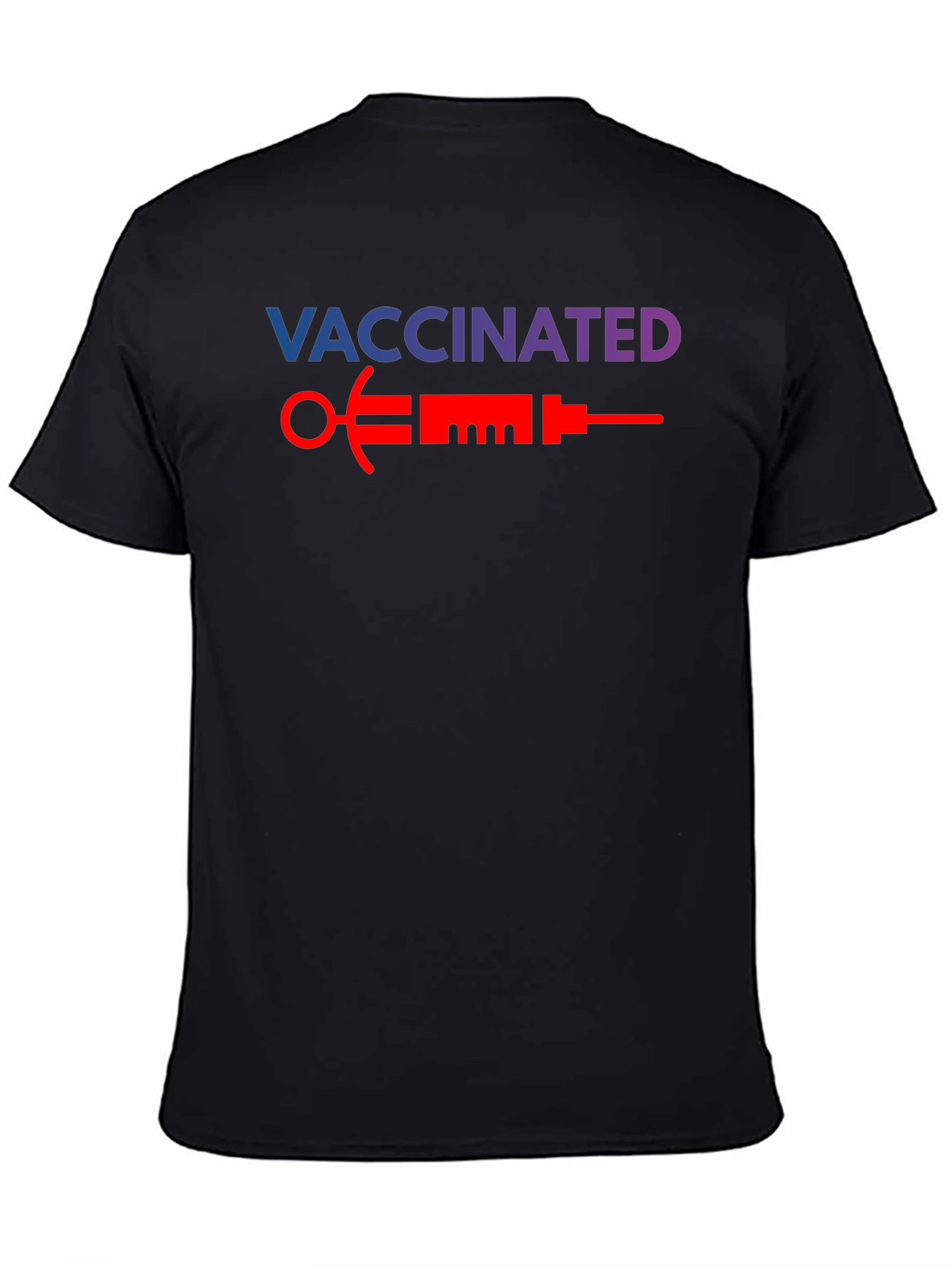Vaccinated T-Shirt - Bold Syringe Design