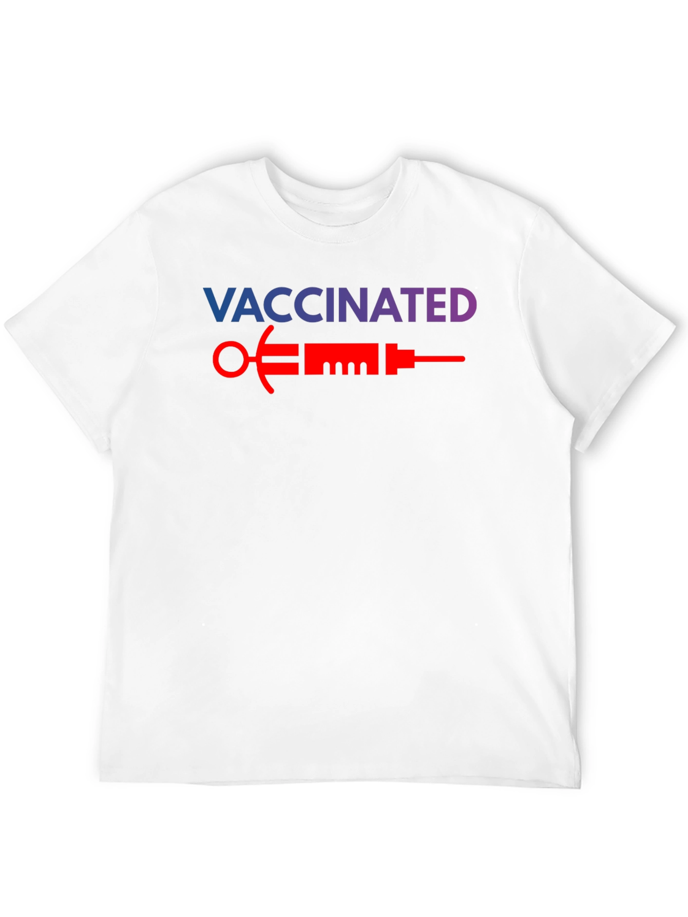 Vaccinated T-Shirt - Bold Syringe Design
