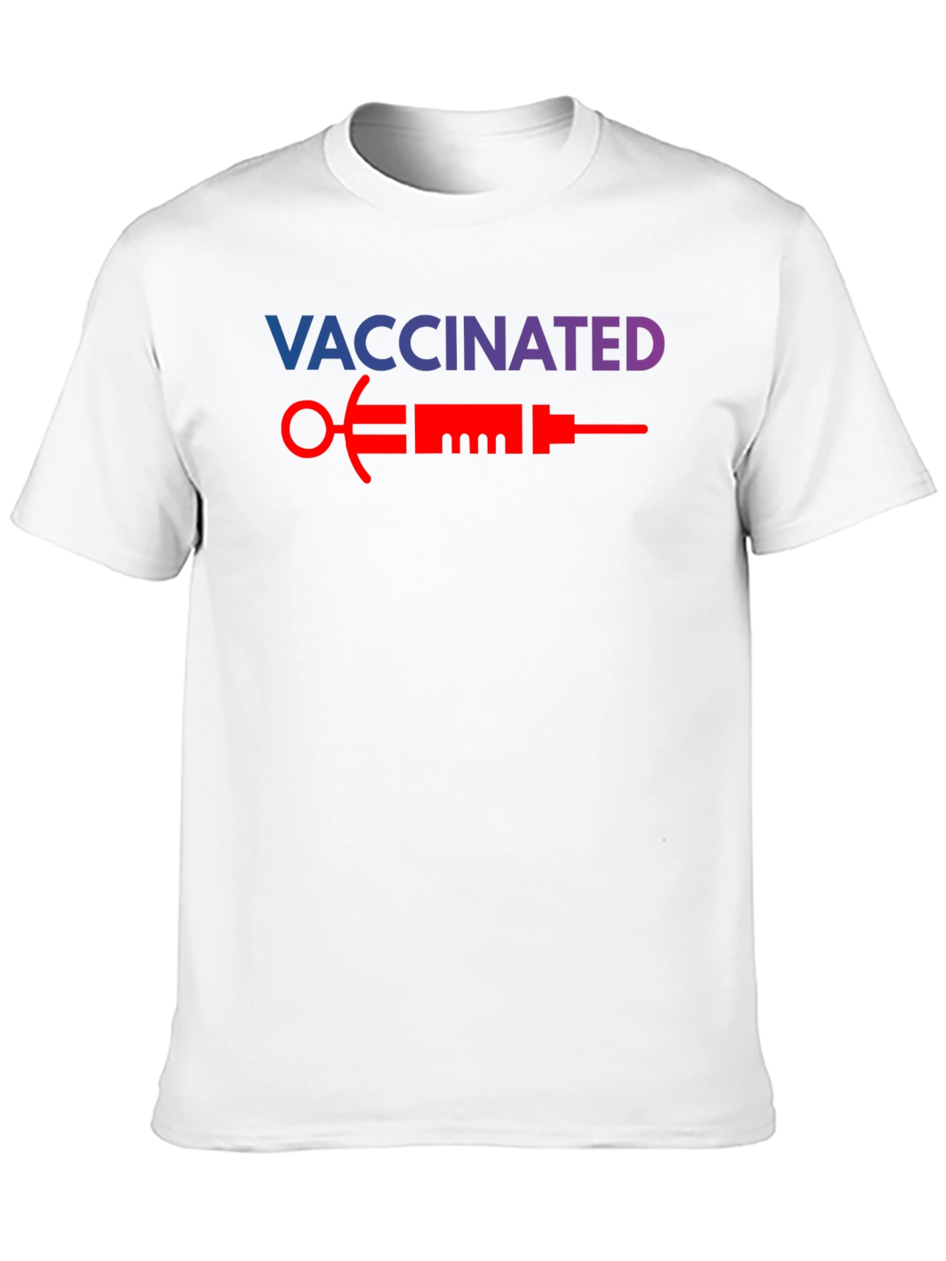 Vaccinated T-Shirt - Bold Syringe Design