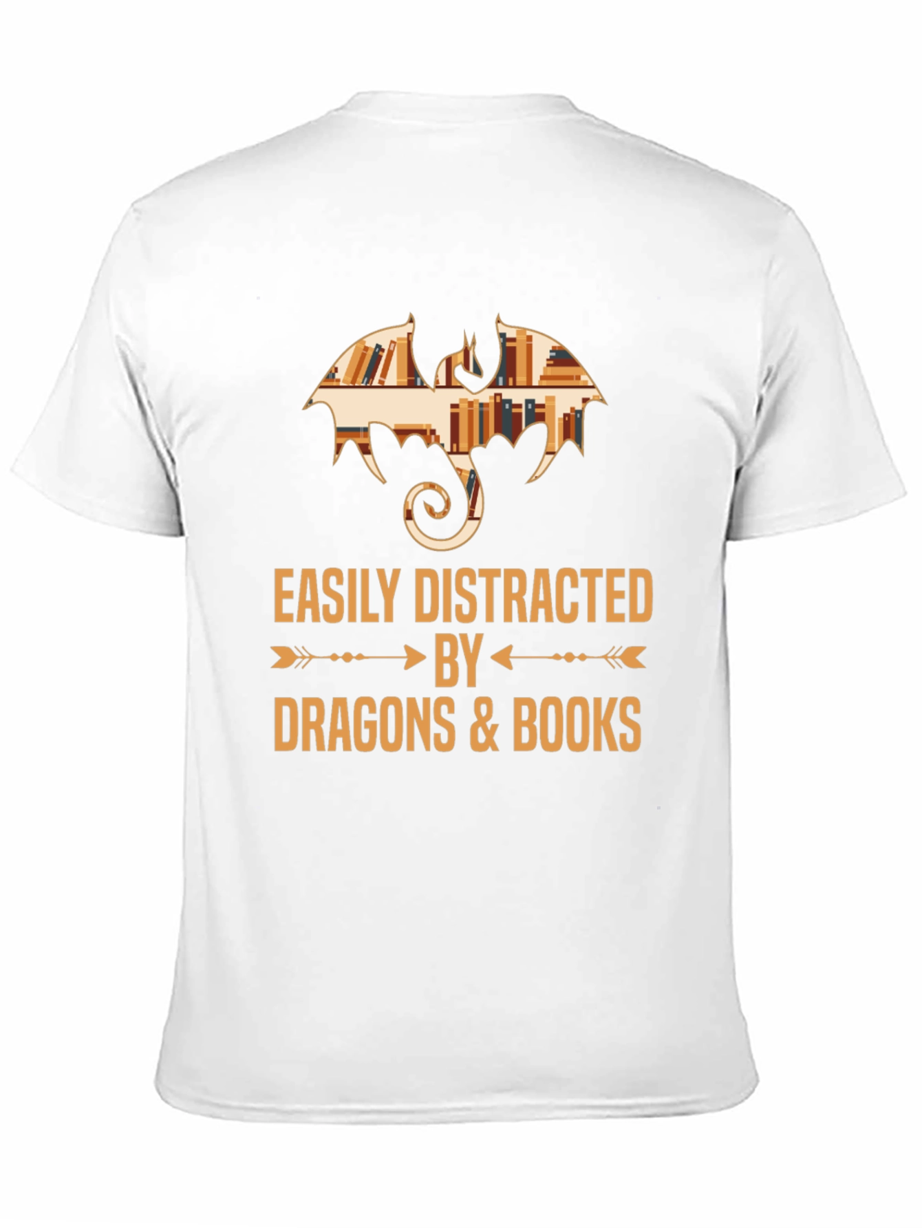 Easily Distracted by Dragons & Books T-Shirt