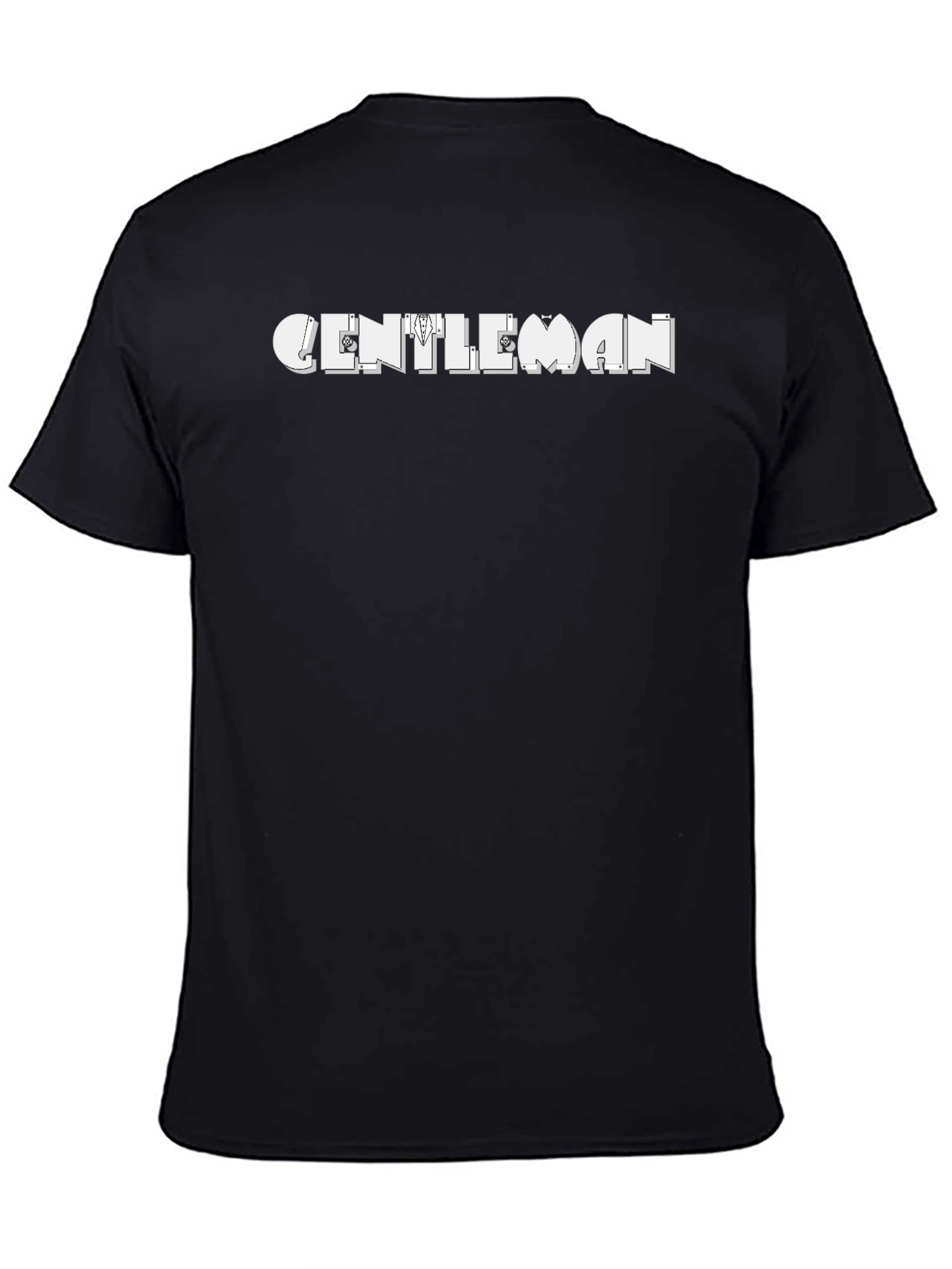 Gentleman Graphic Print Crew Neck T-Shirt