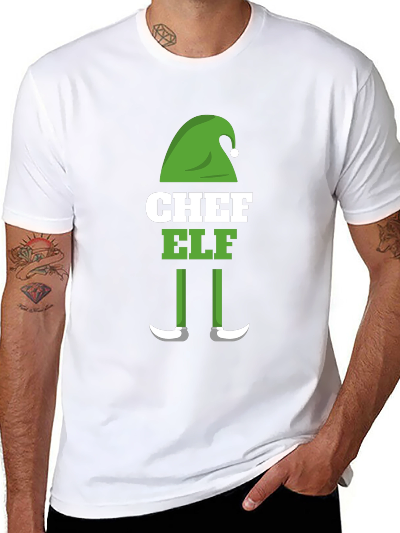 Chef Elf Christmas T-Shirt