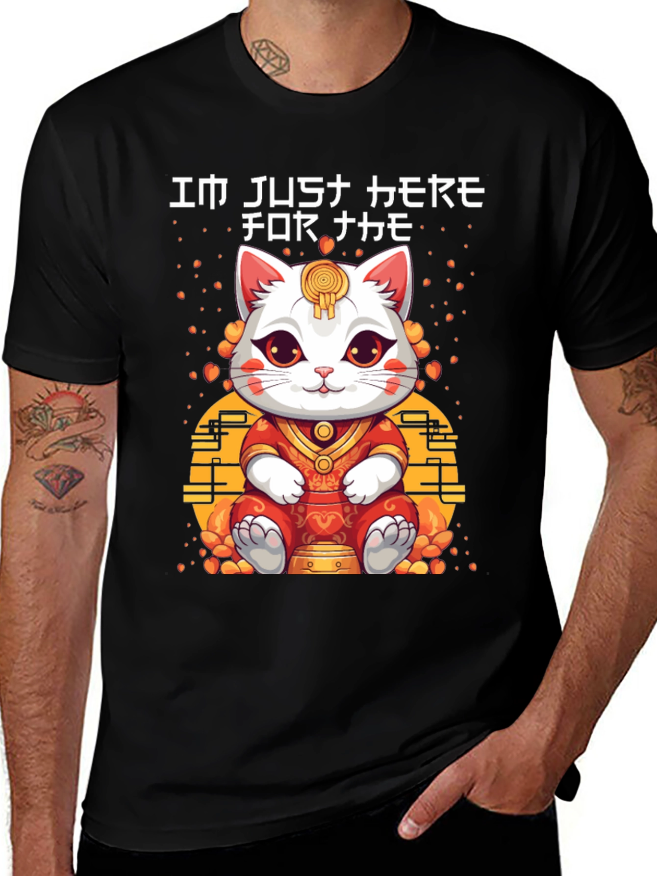 Im Just Here for the Neko T-Shirt
