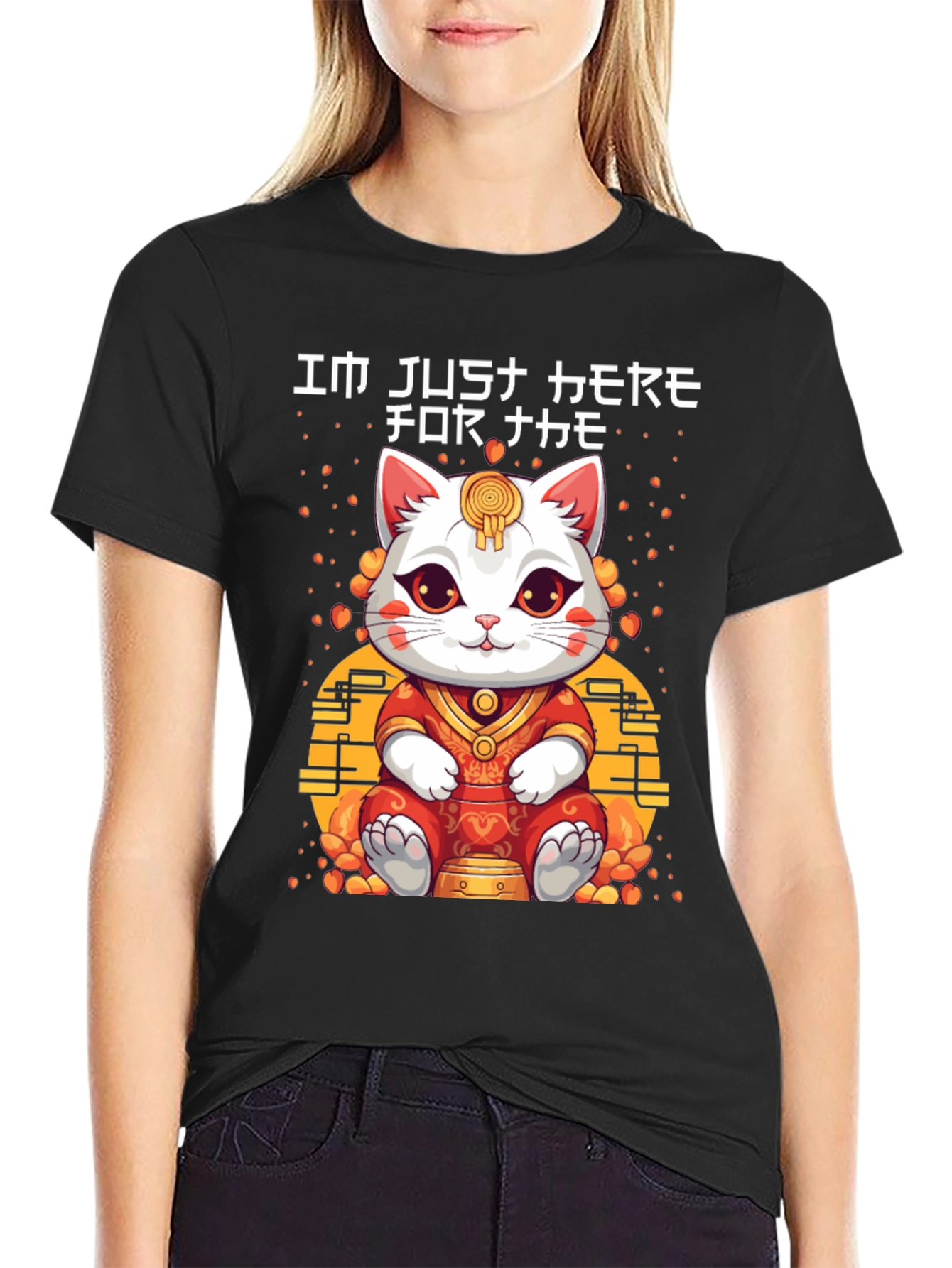 Im Just Here for the Neko T-Shirt
