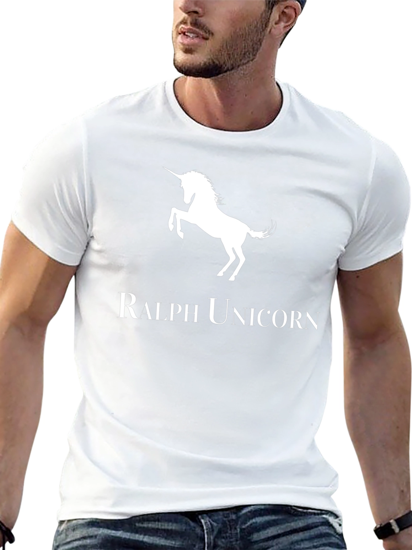 Ralph Unicorn Black Tee