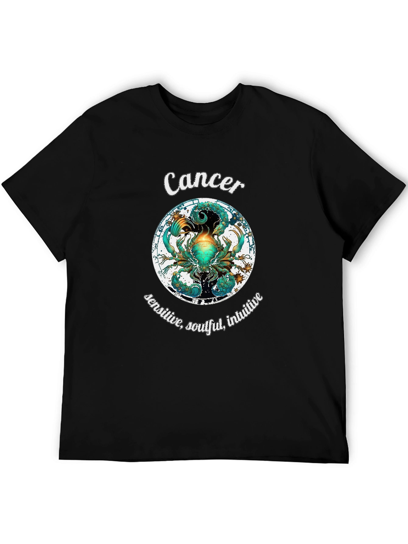 Cancer Zodiac Graphic T-Shirt Astrology Horoscope Tee