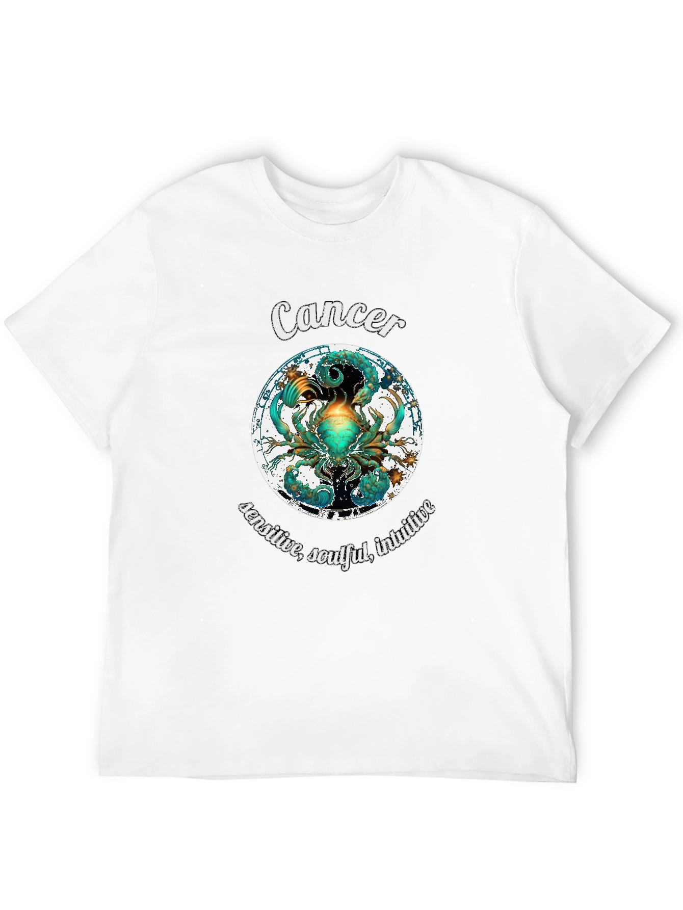 Cancer Zodiac Graphic T-Shirt Astrology Horoscope Tee