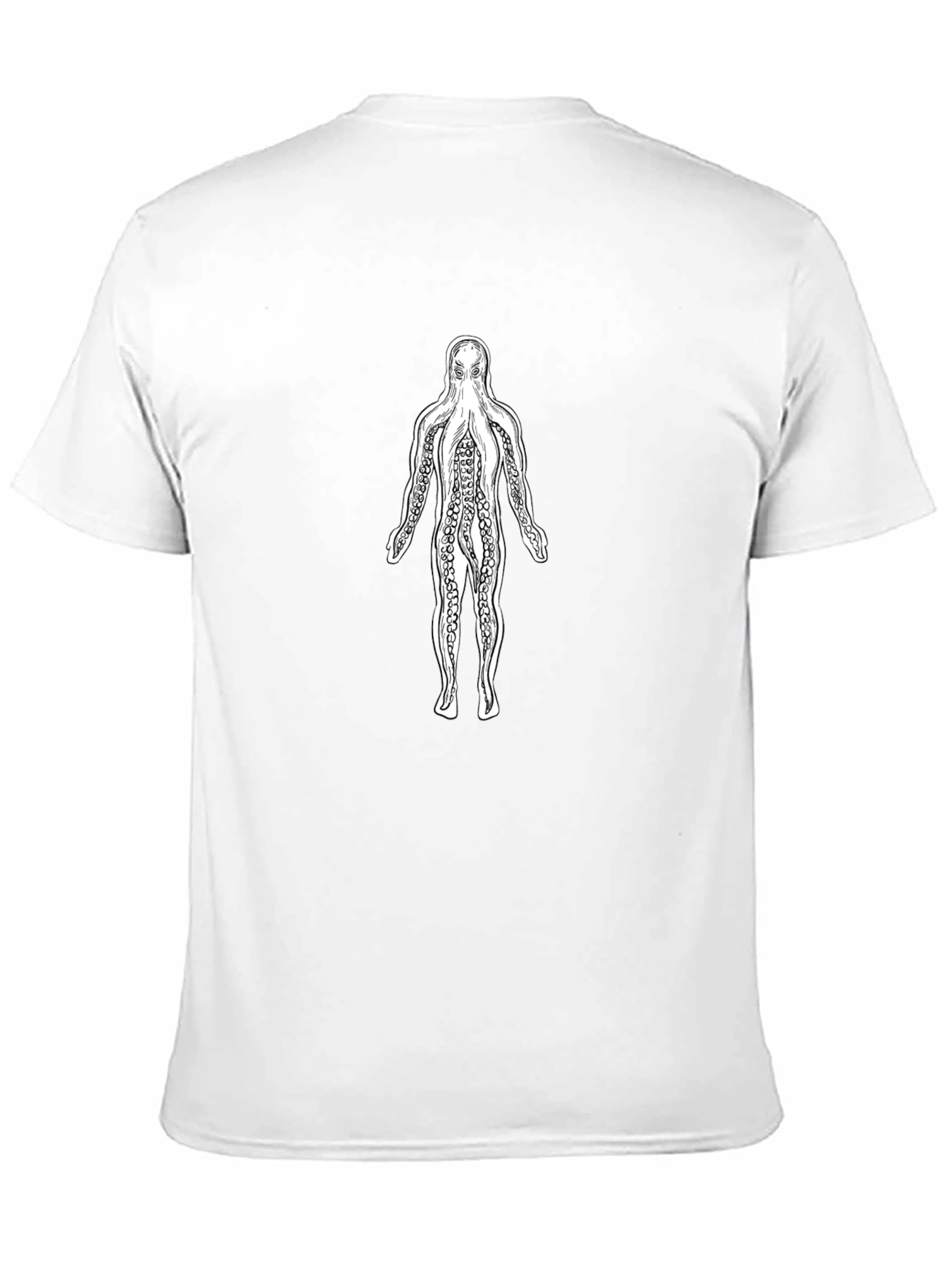 Octopus Man Graphic Black T-Shirt