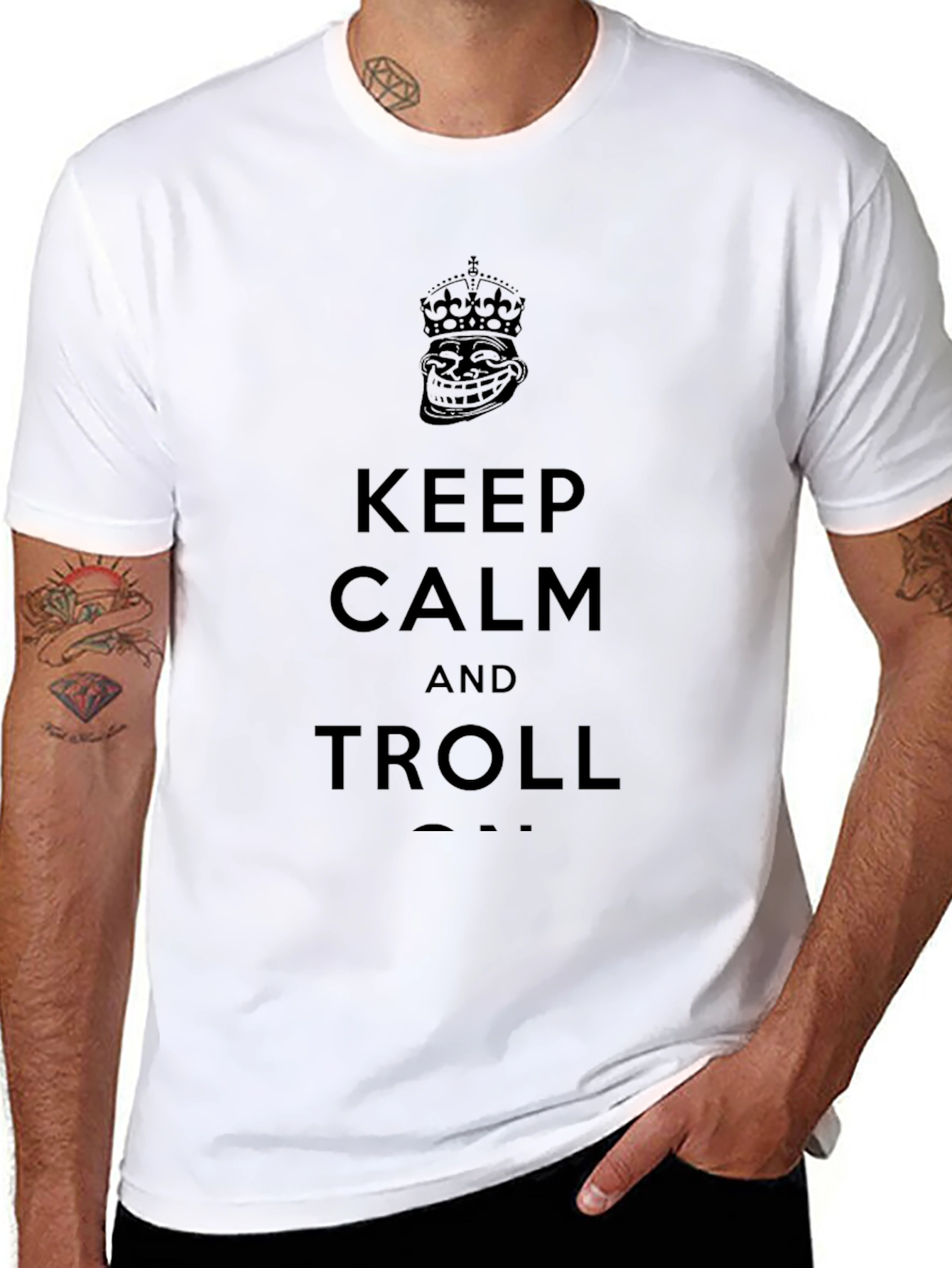 Keep Calm and Troll Graphic T-Shirt