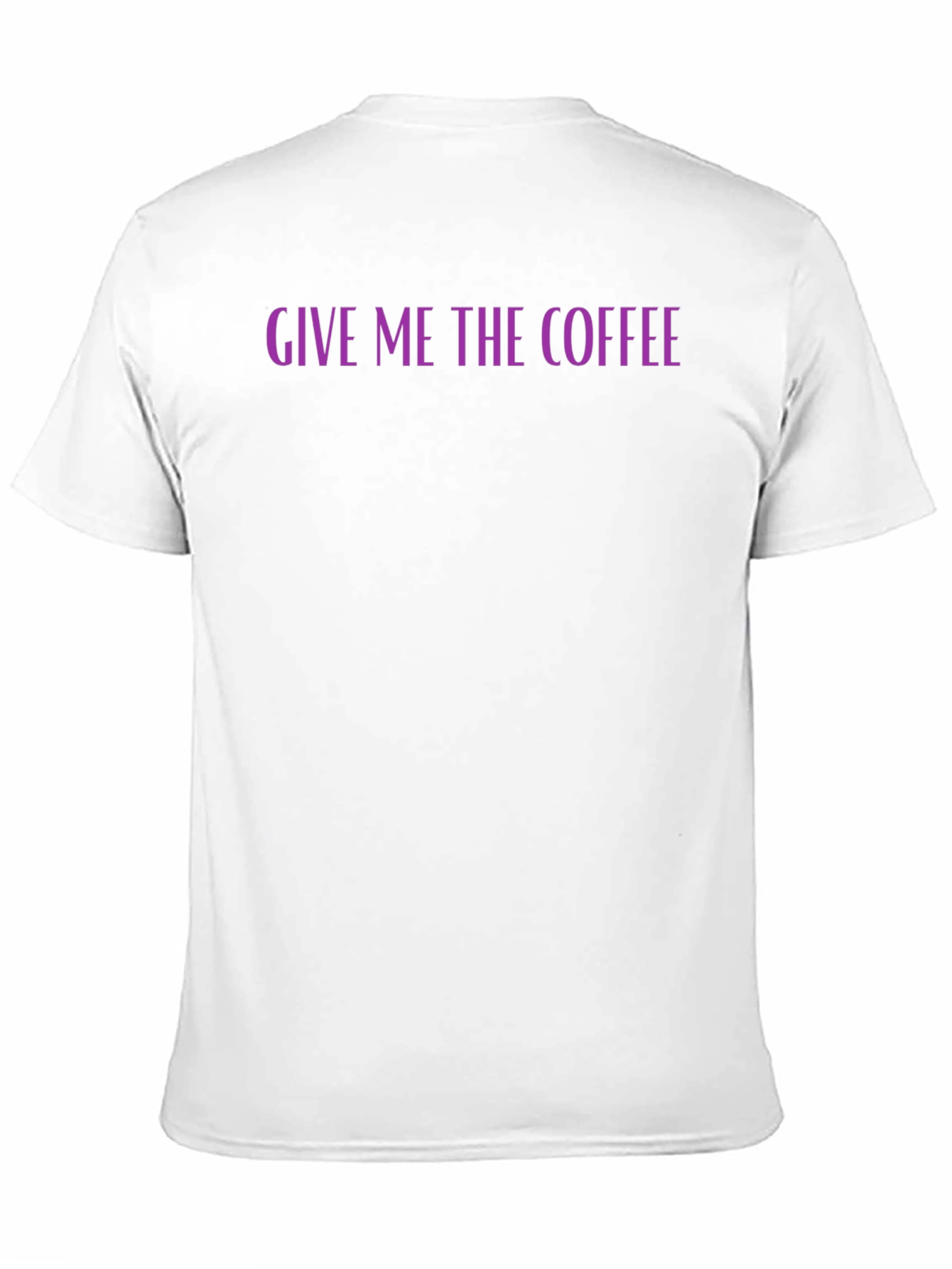 Give Me The Coffee Graphic Tee - Black
