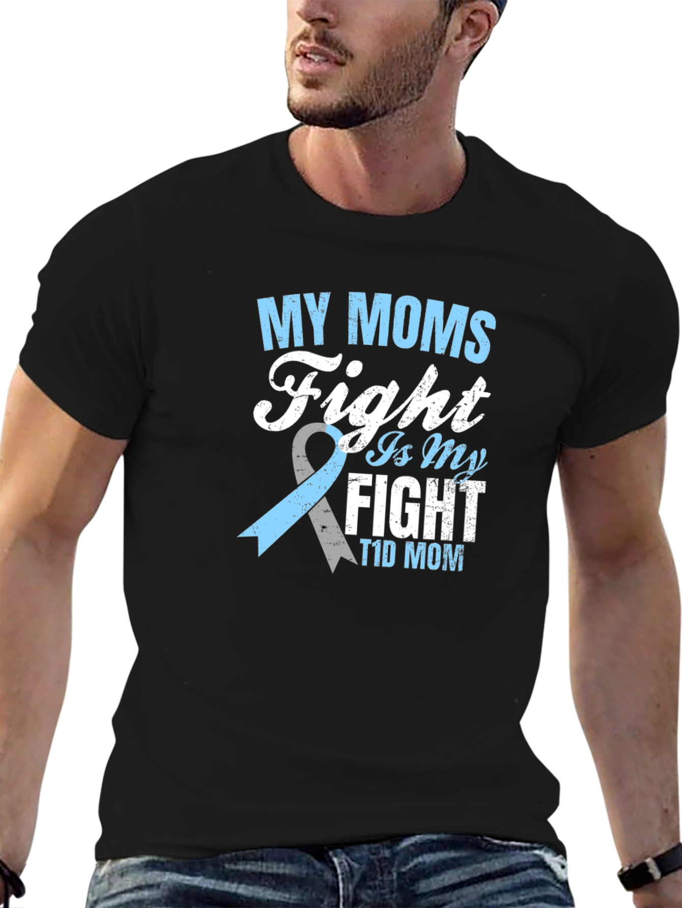 My Moms Fight is My Fight T1D Mom T-Shirt