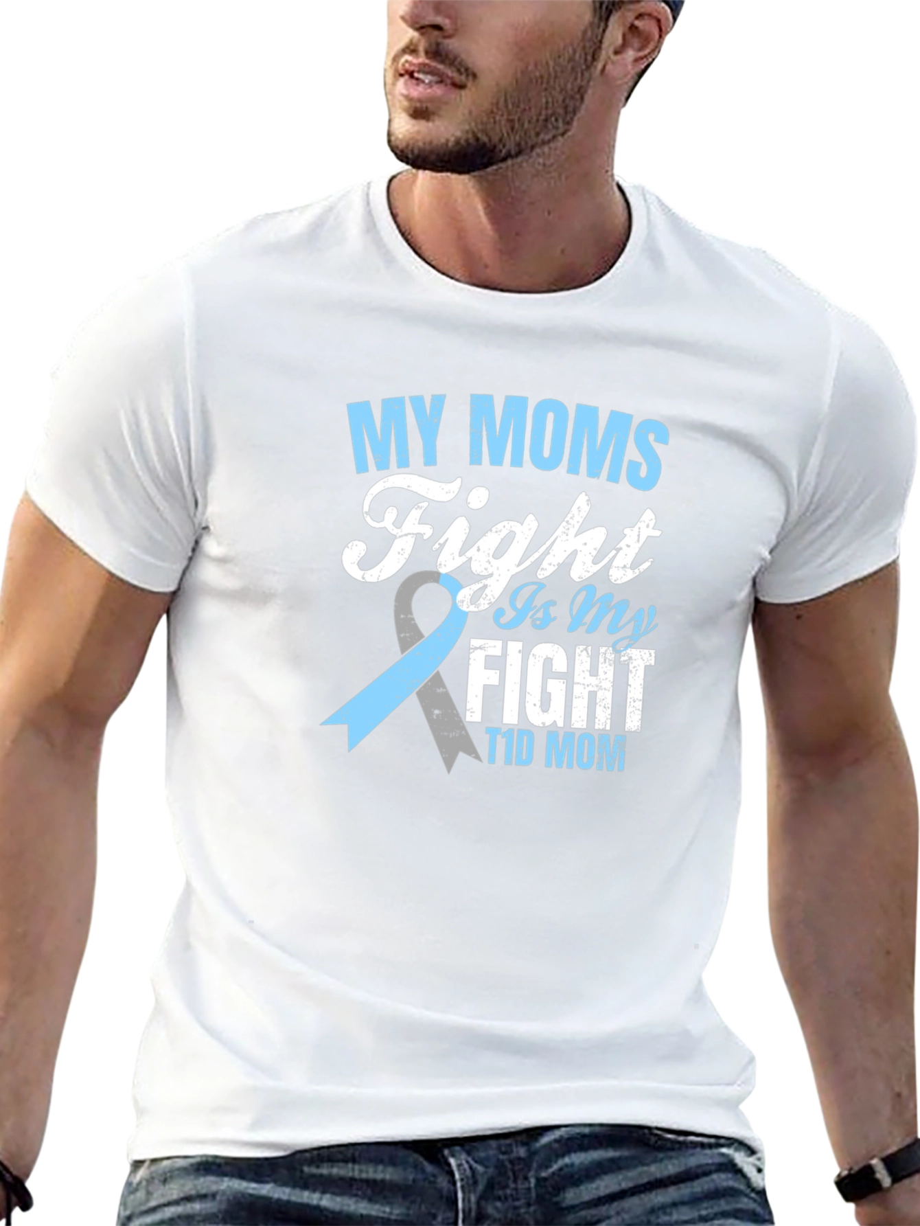 My Moms Fight is My Fight T1D Mom T-Shirt