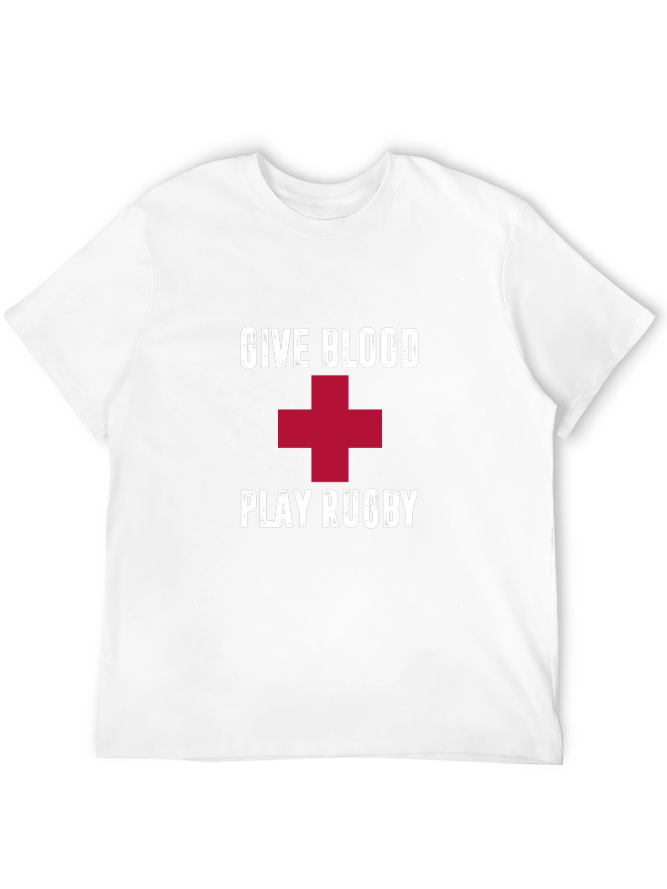 Give Blood Play Rugby Black T-Shirt