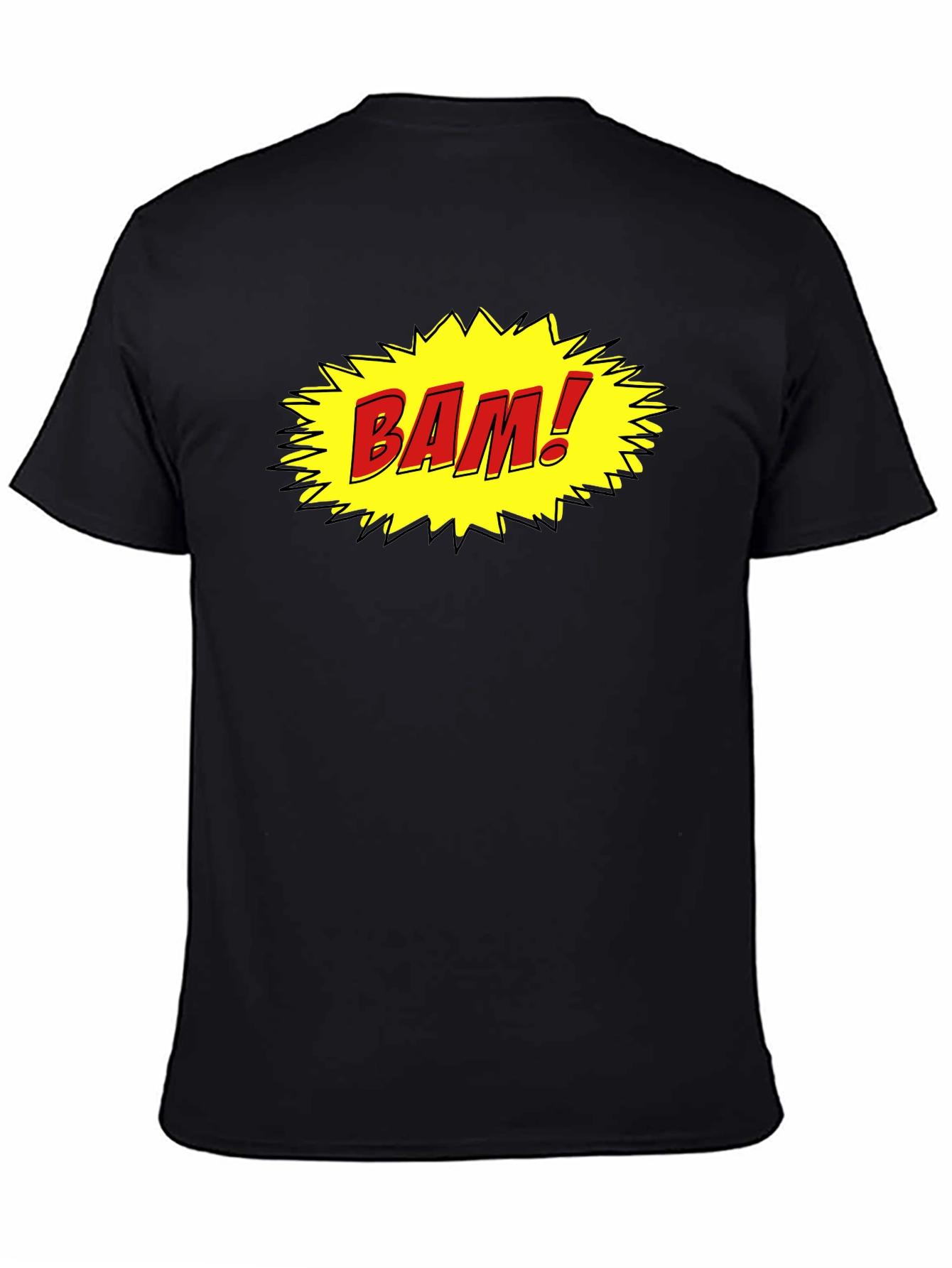 Comic Style BAM! Black Cotton Tee