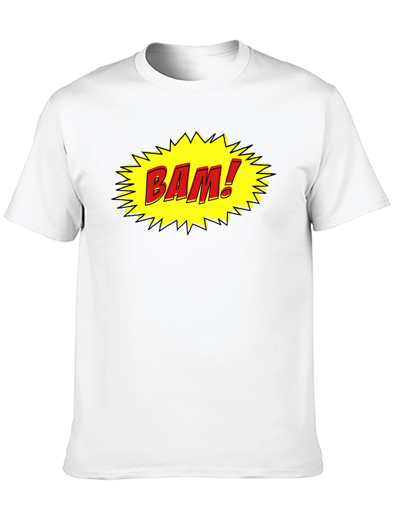 Comic Style BAM! Black Cotton Tee