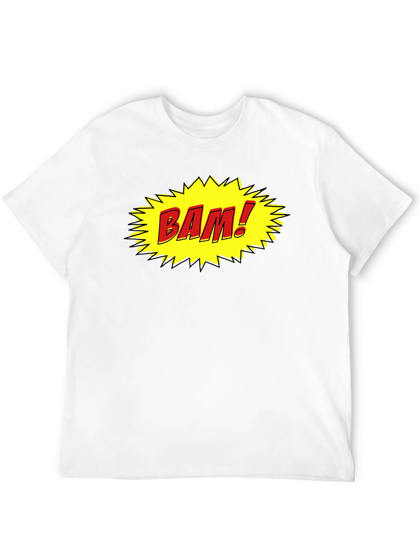 Comic Style BAM! Black Cotton Tee