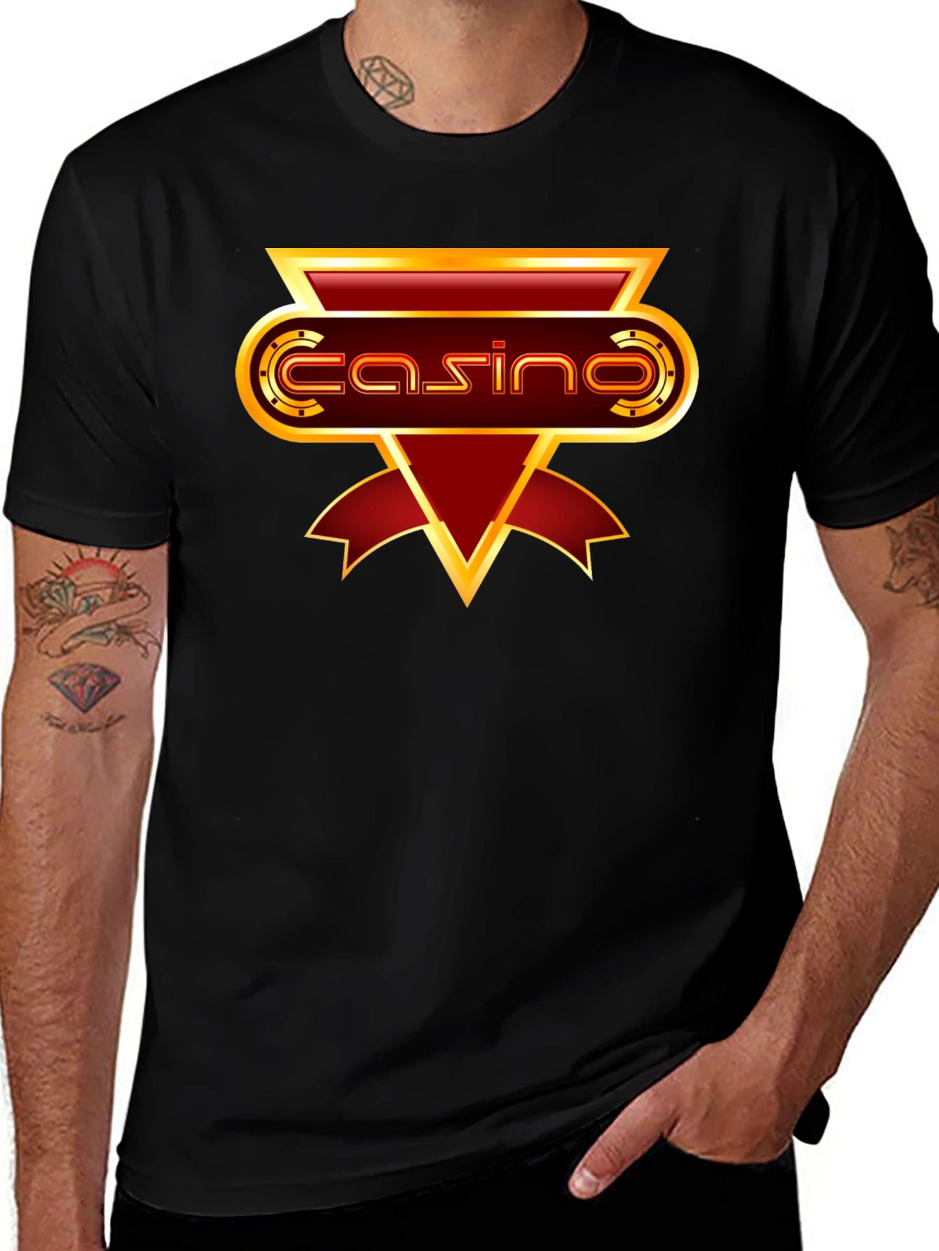 Casino Graphic T-Shirt - Black