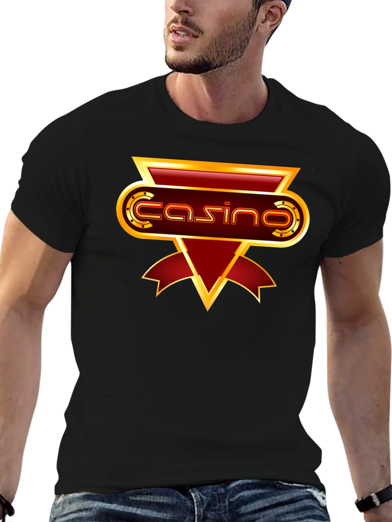 Casino Graphic T-Shirt - Black