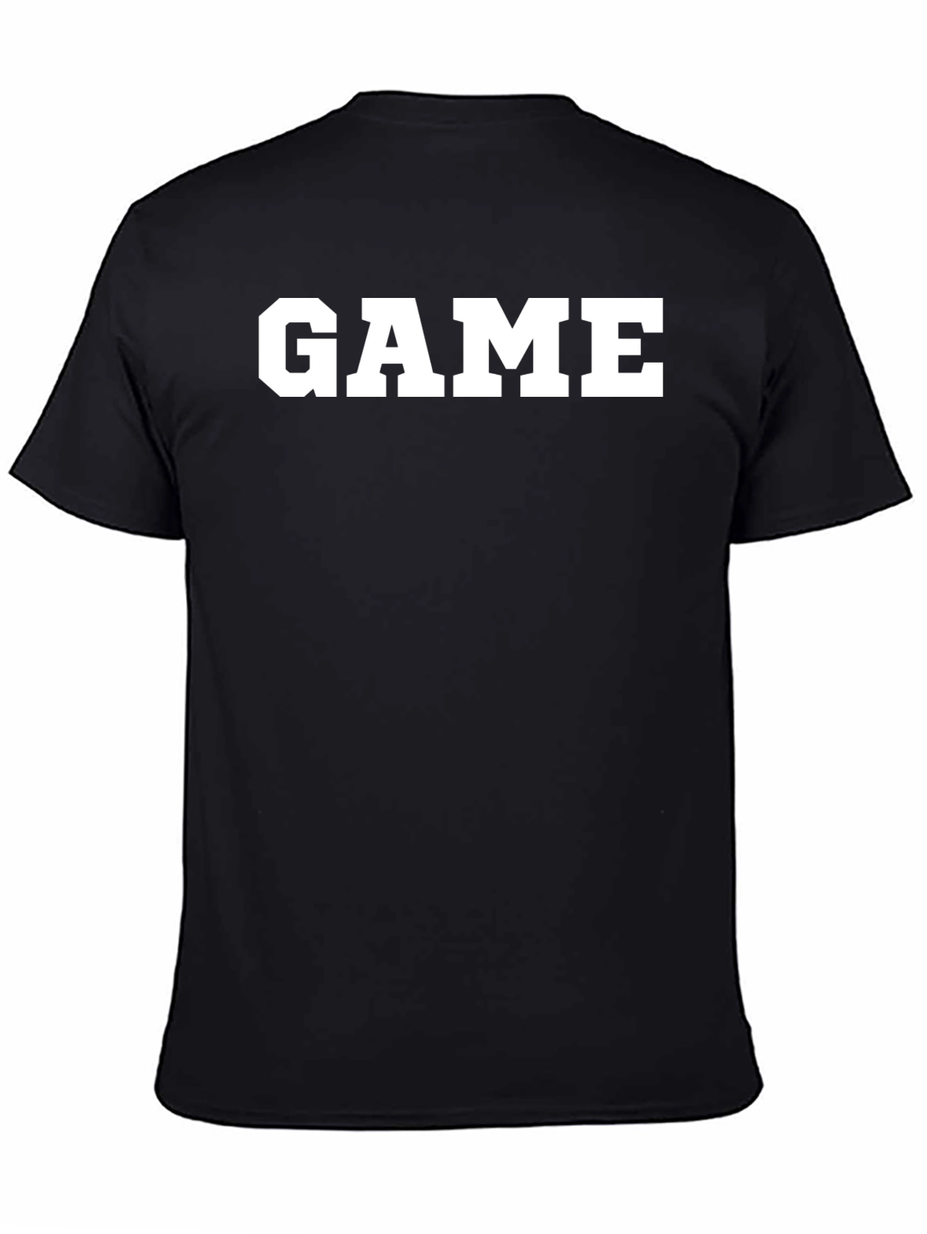 GAME Graphic Print Mens Black T-Shirt