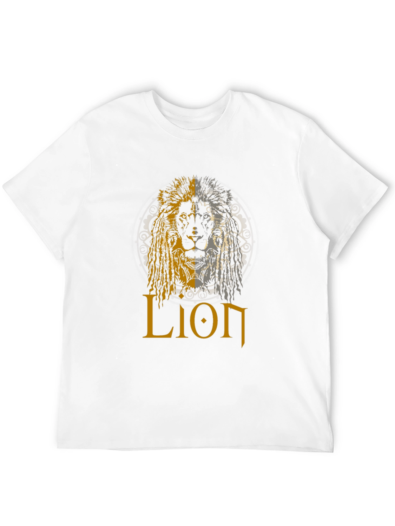 Lion Graphic Print Black T-Shirt
