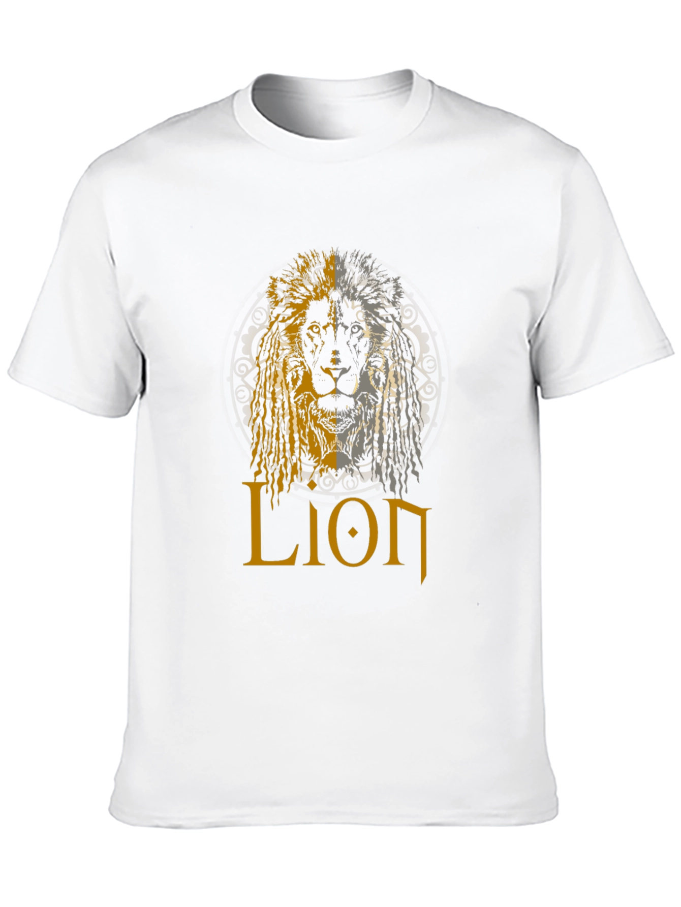 Lion Graphic Print Black T-Shirt