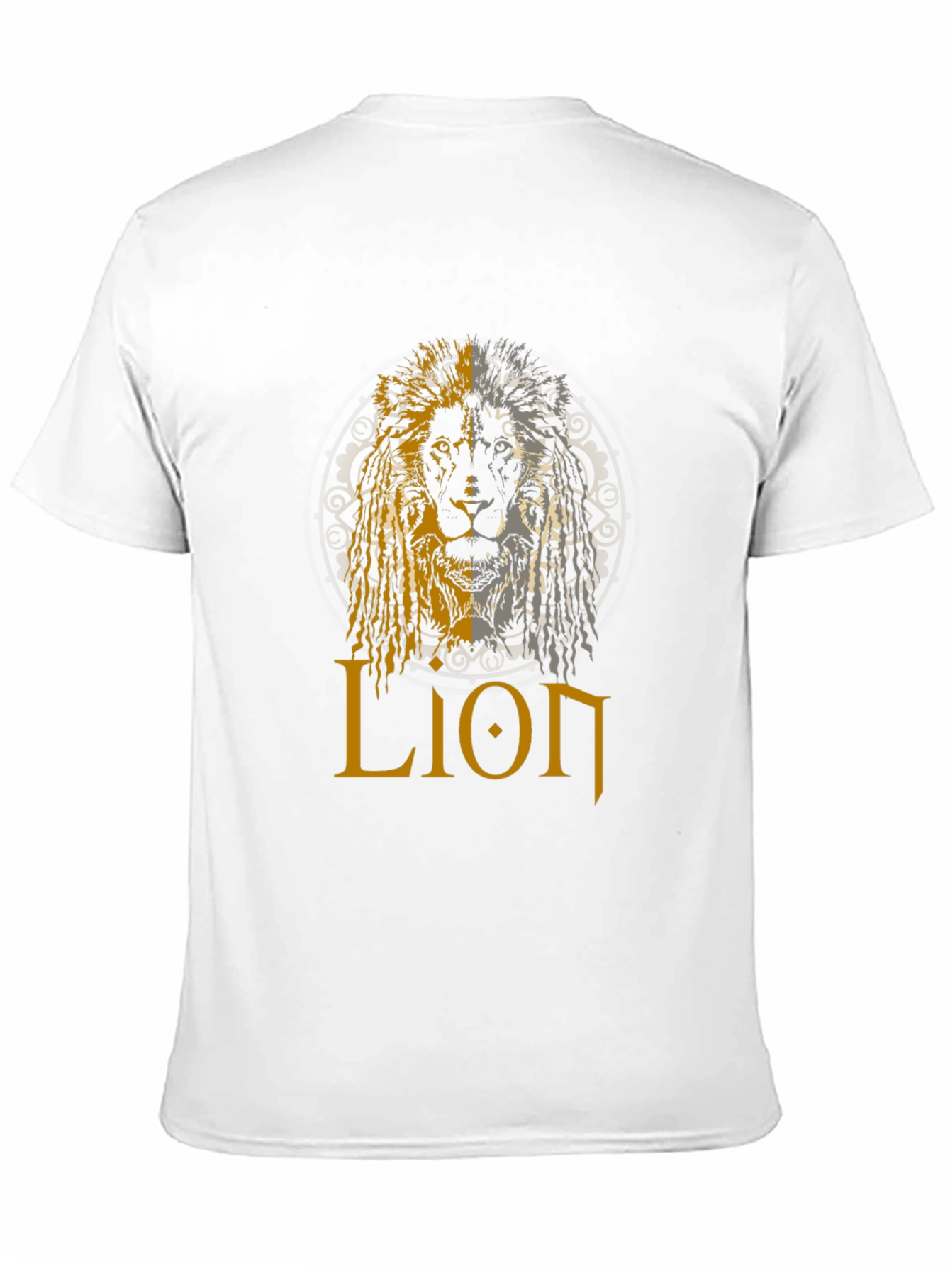 Lion Graphic Print Black T-Shirt