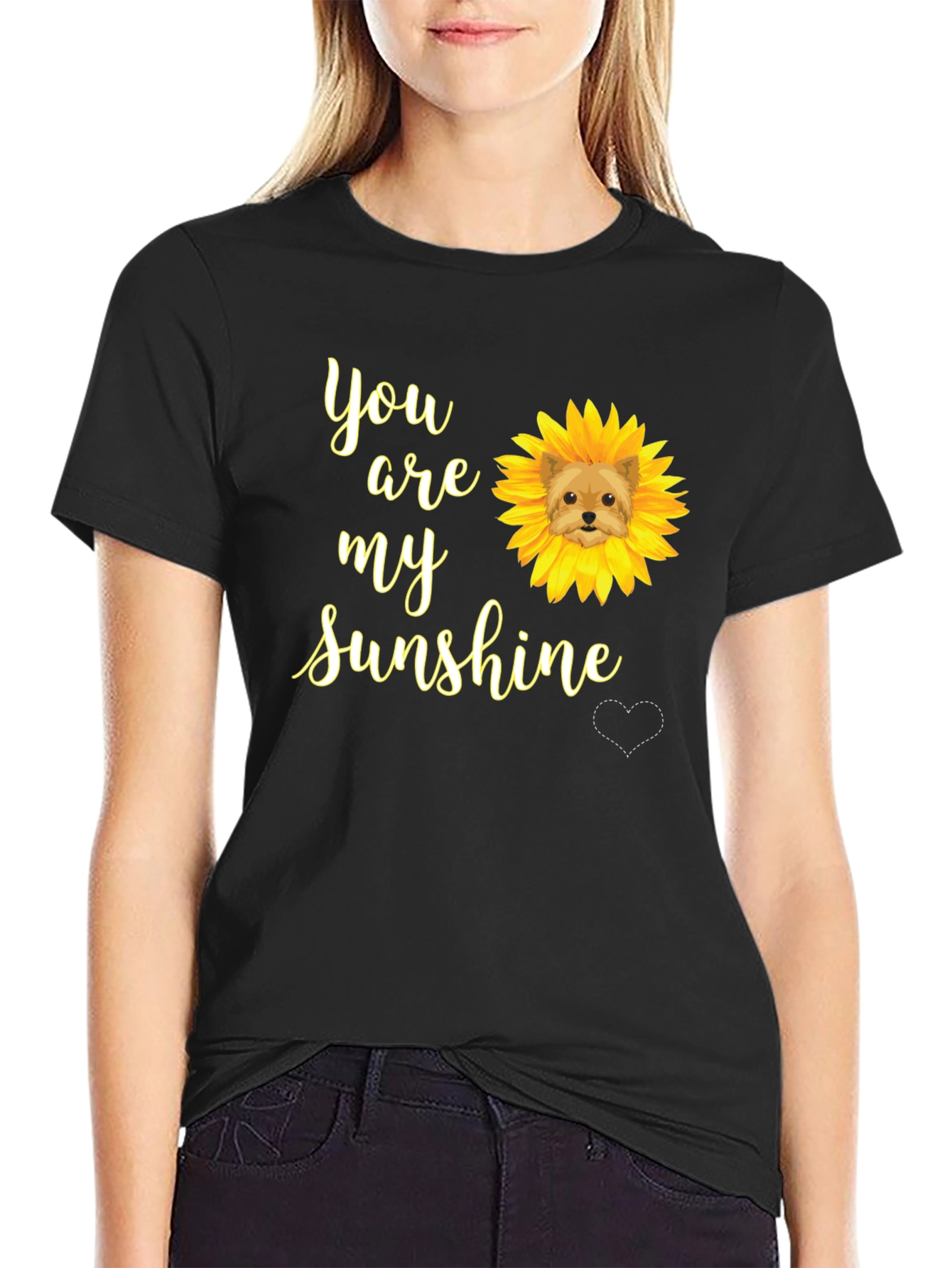 You Are My Sunshine Dog Sunflower T-Shirt