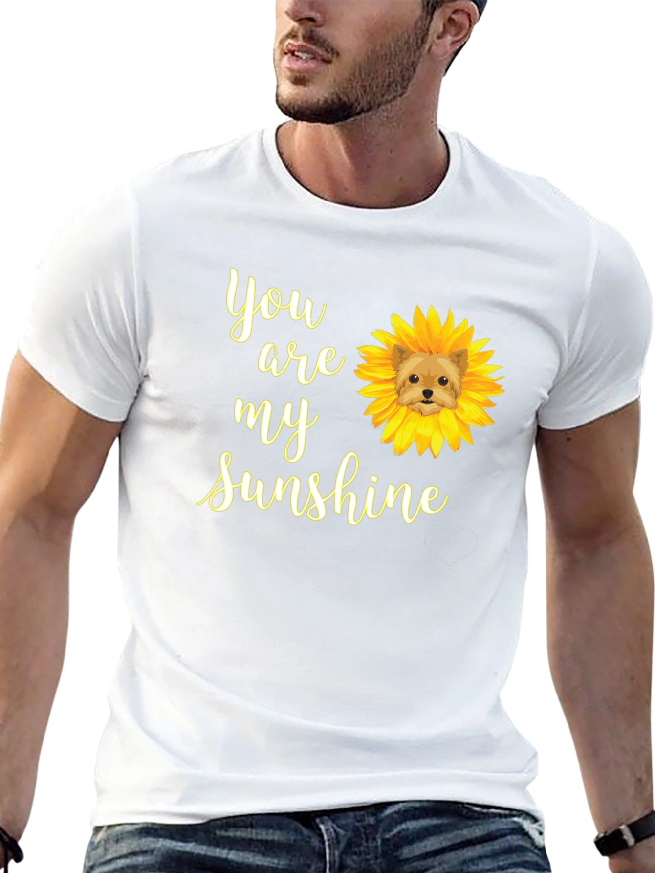 You Are My Sunshine Dog Sunflower T-Shirt