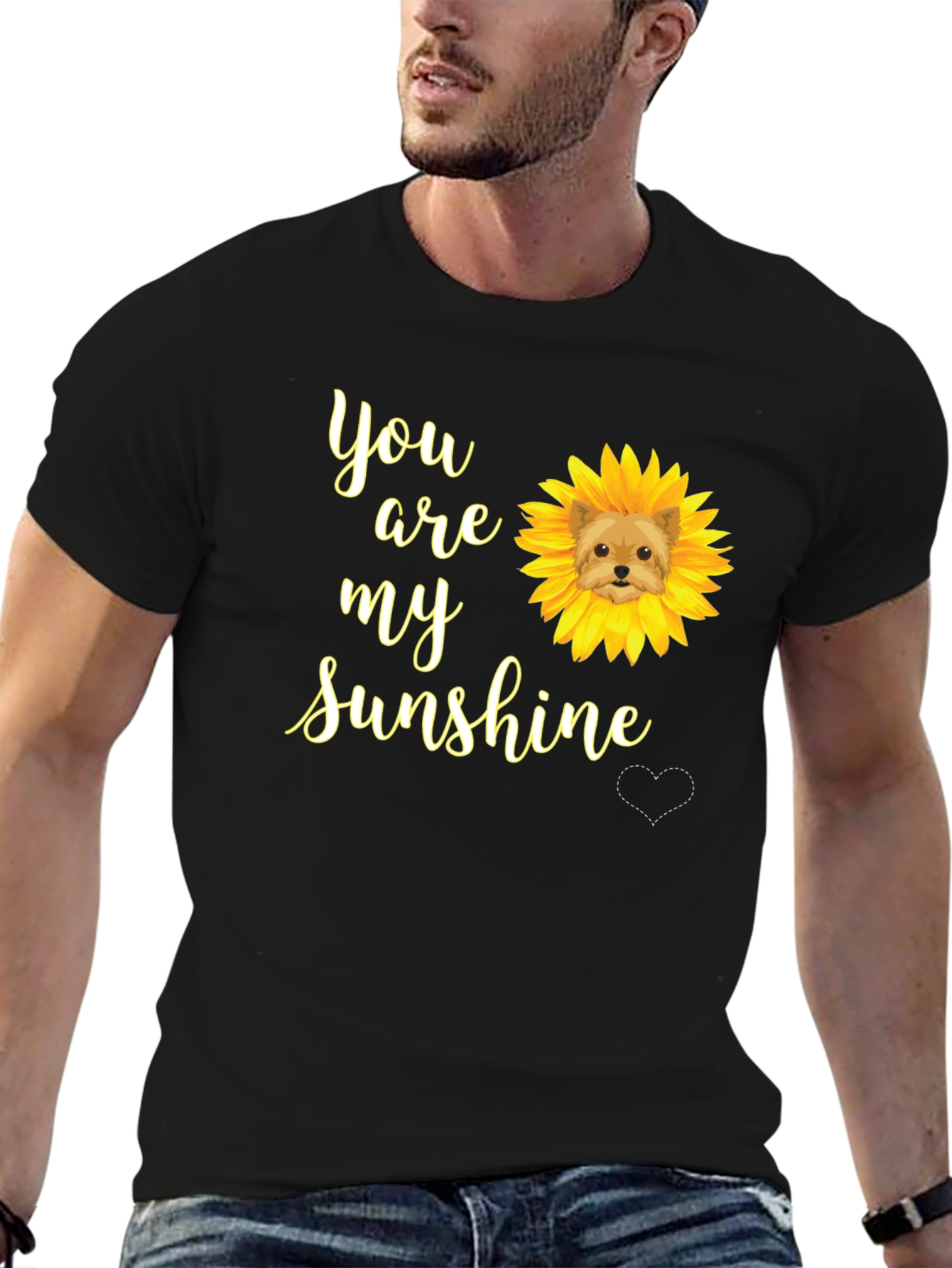 You Are My Sunshine Dog Sunflower T-Shirt