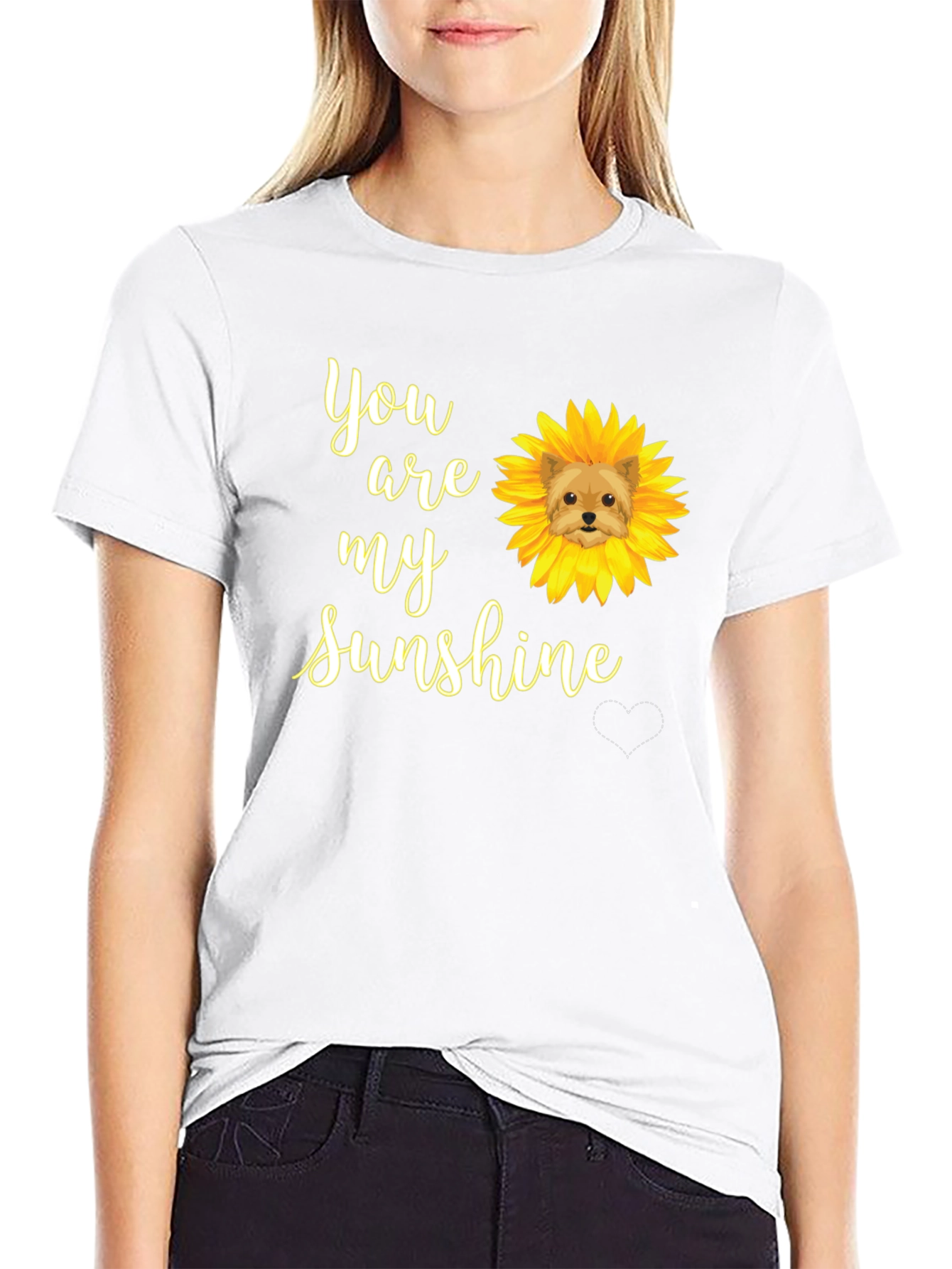 You Are My Sunshine Dog Sunflower T-Shirt