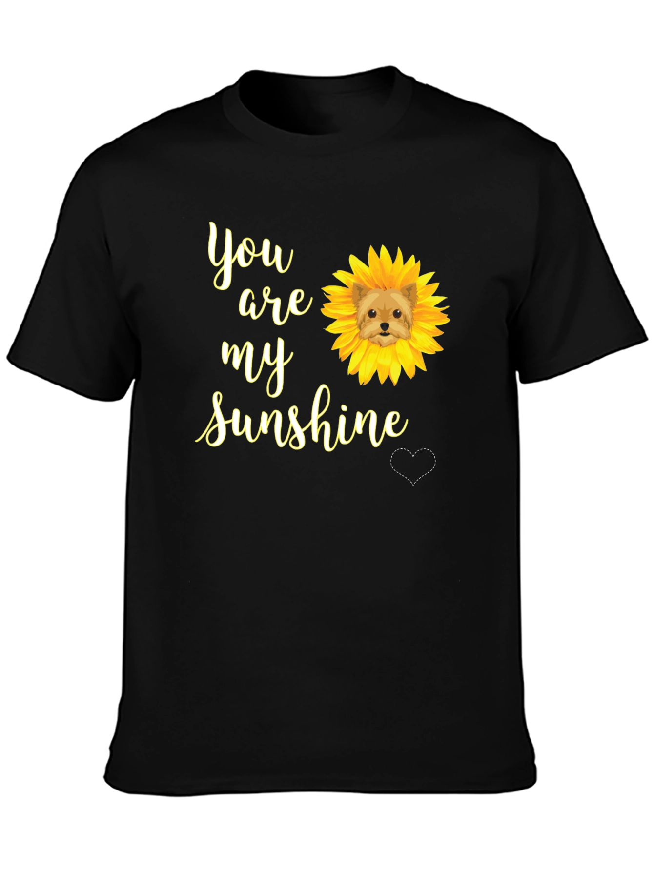You Are My Sunshine Dog Sunflower T-Shirt