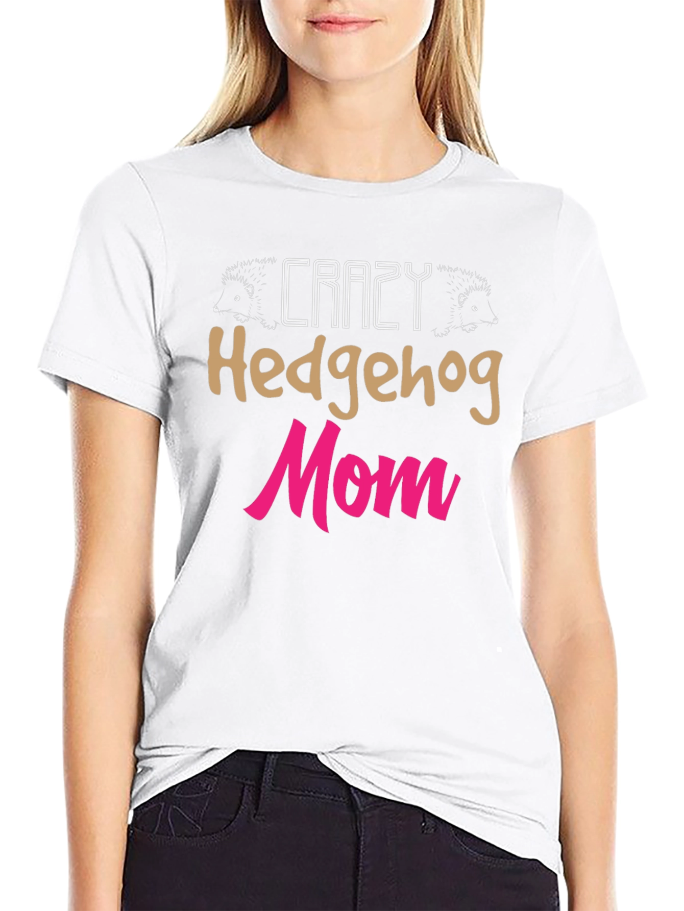 Crazy Hedgehog Mom Graphic Tee
