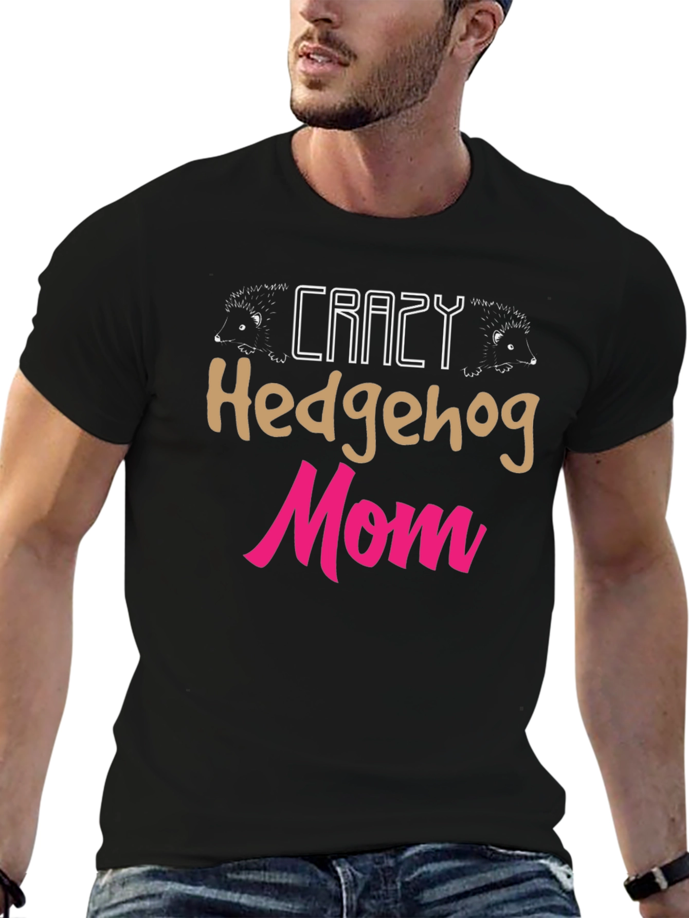 Crazy Hedgehog Mom Graphic Tee