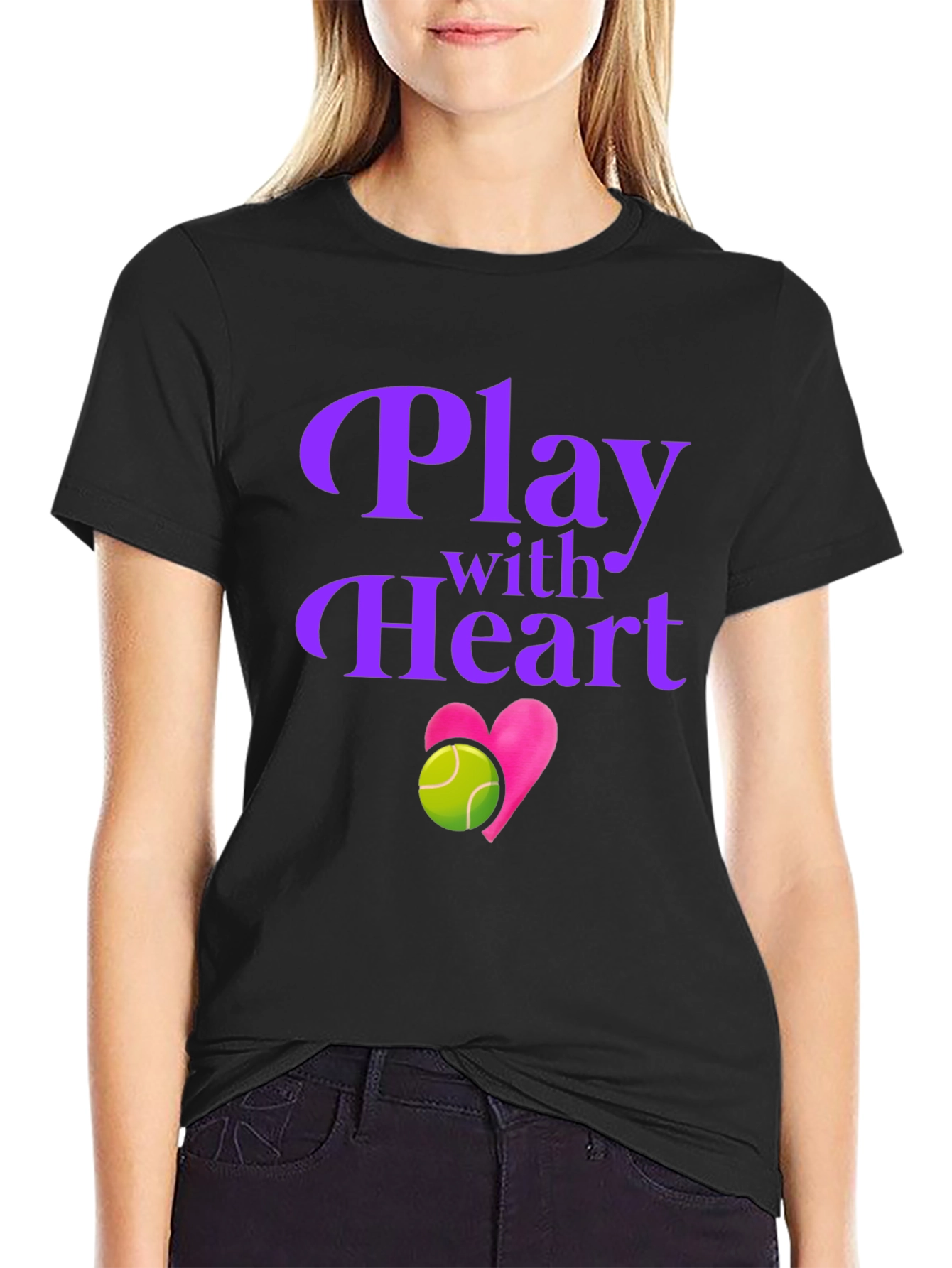 Play with Heart Tennis T-Shirt