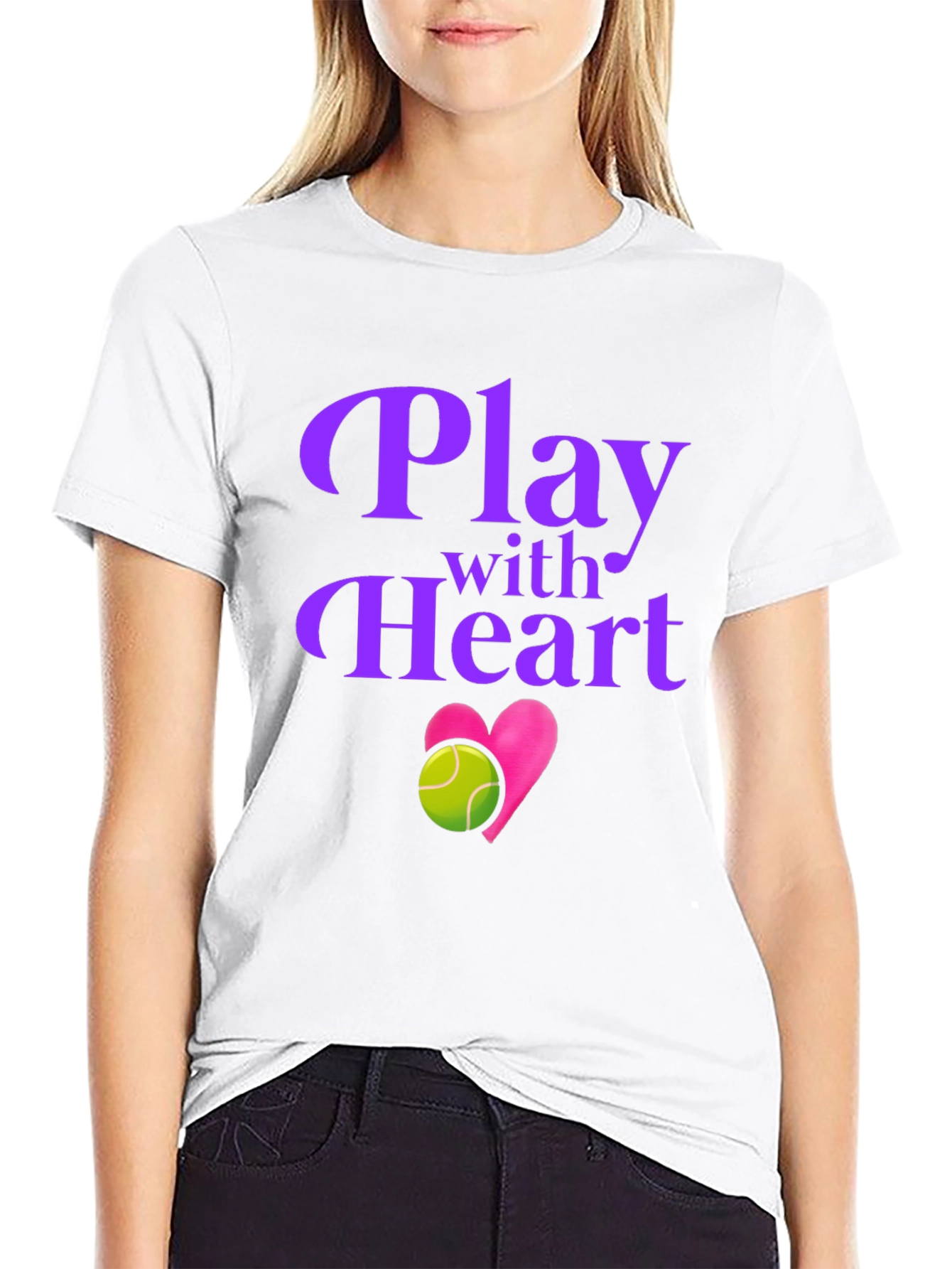 Play with Heart Tennis T-Shirt