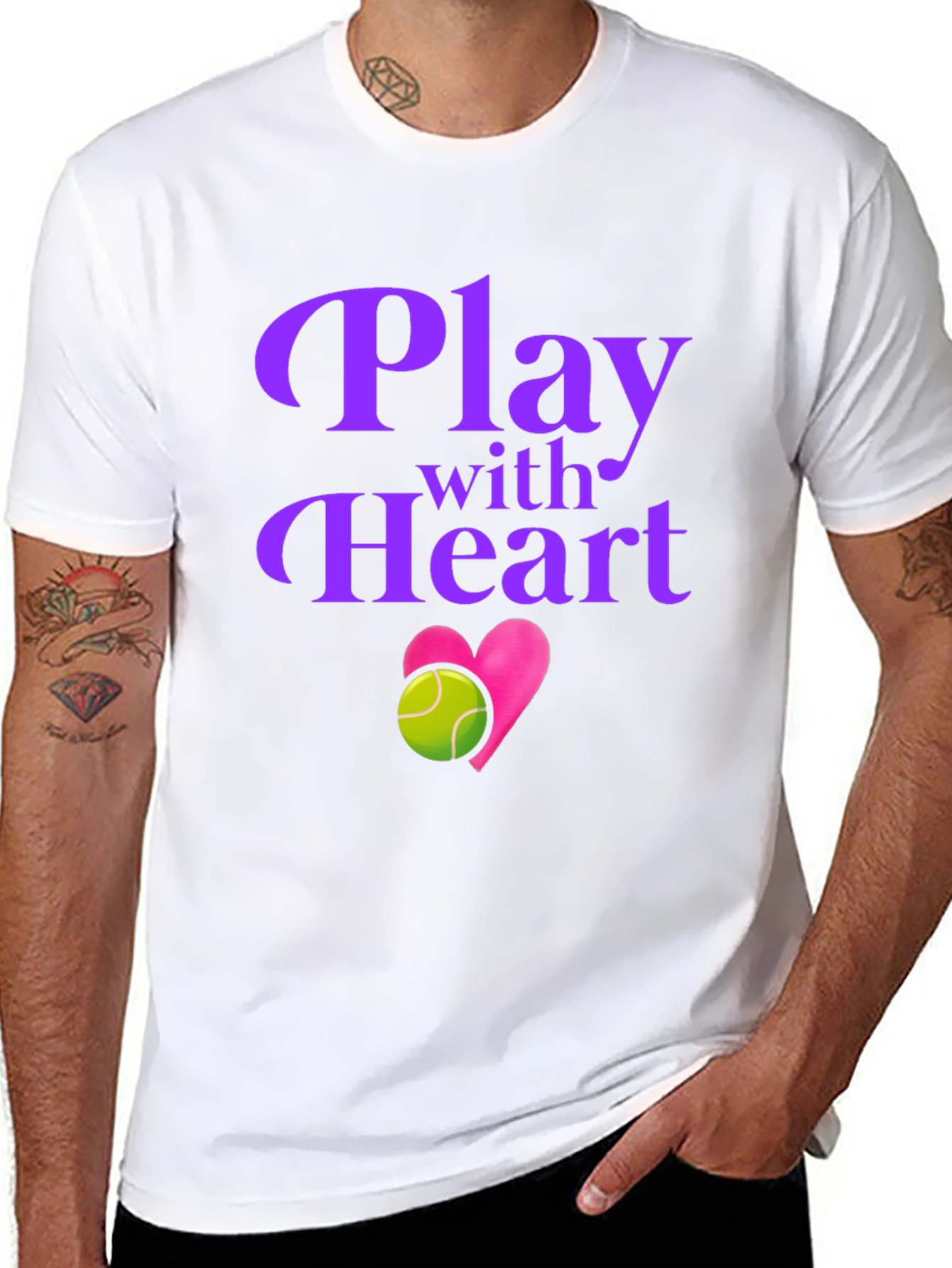 Play with Heart Tennis T-Shirt