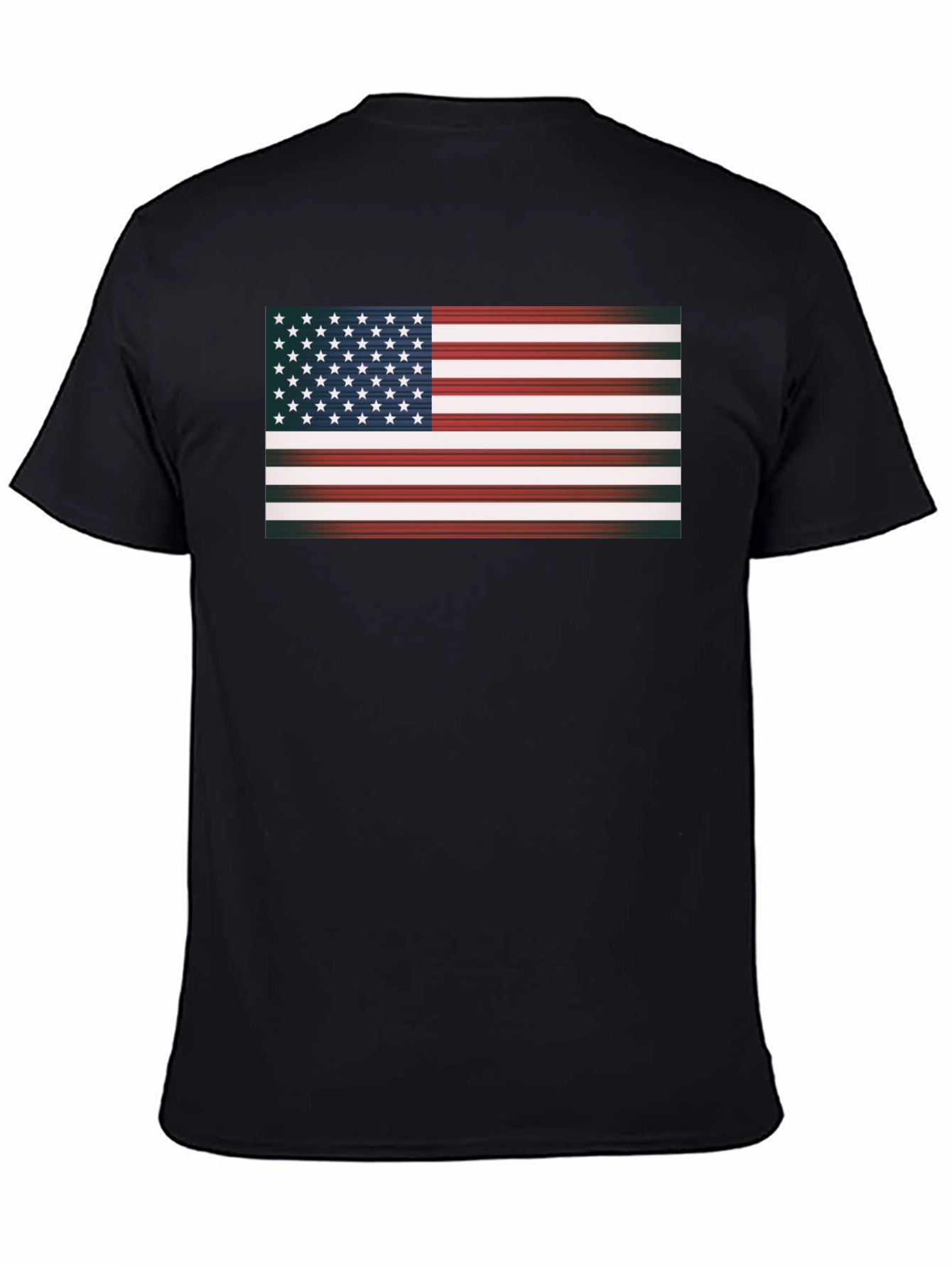 American Flag Graphic Black T-Shirt